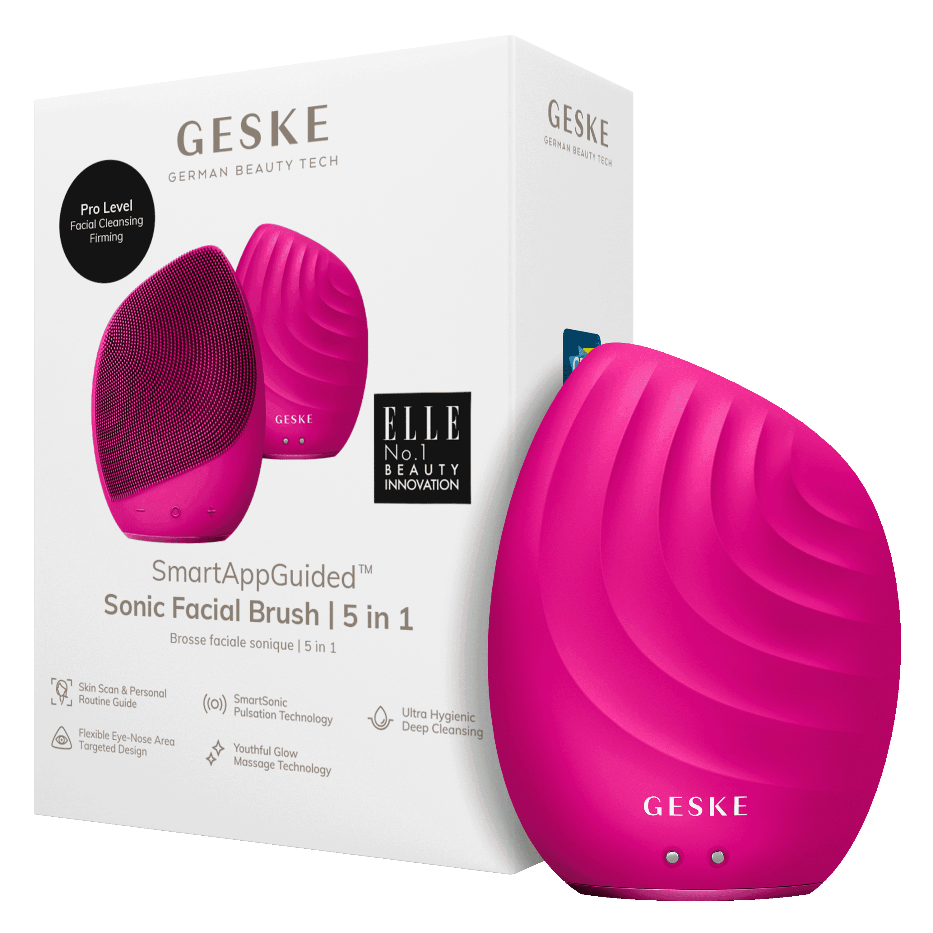 Geske Sonic Brush 5 In 1 Magenta