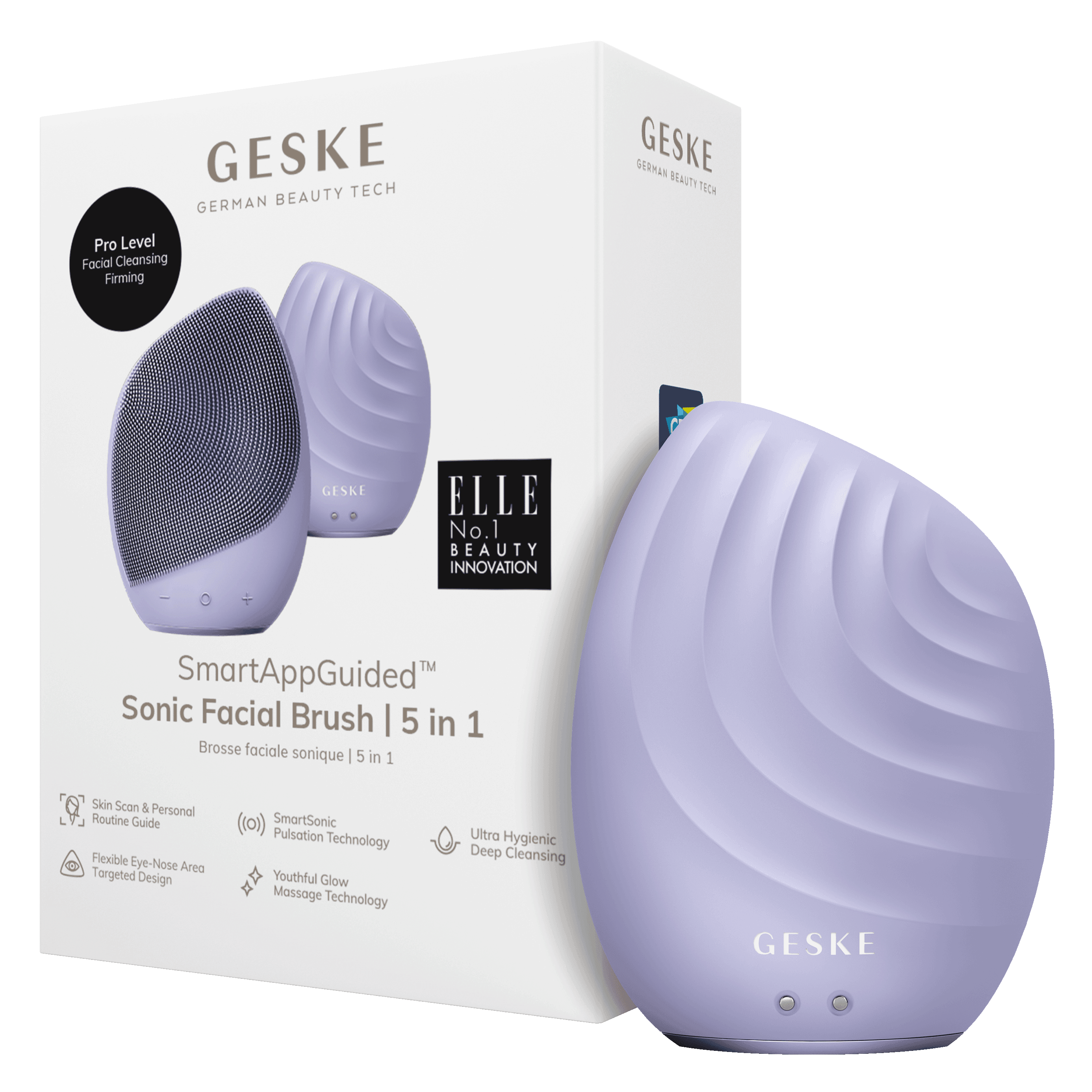 Geske Sonic Brush 5 In 1 Purple