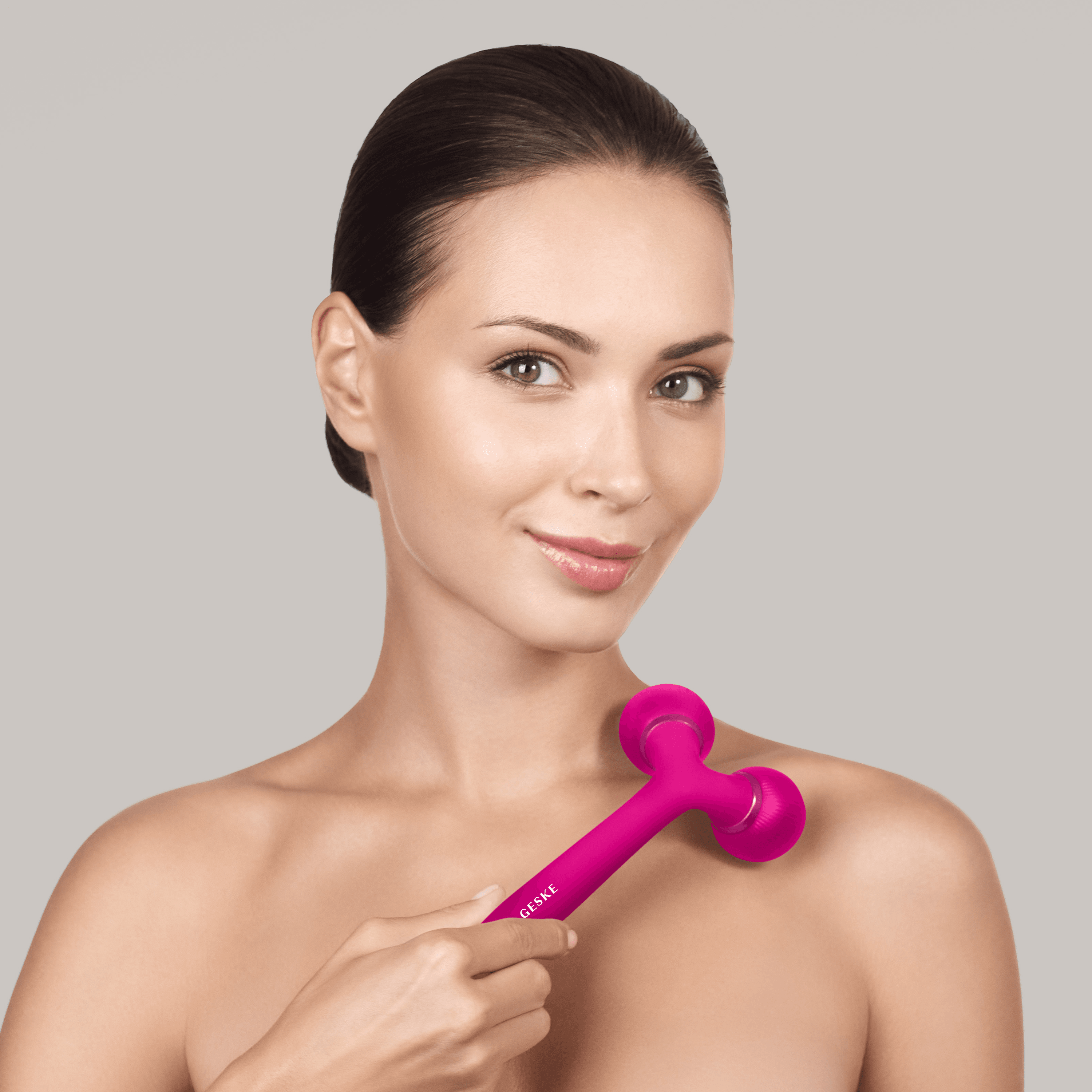 Geske Sonic Facial & Body Roller 4 In 1 Magenta