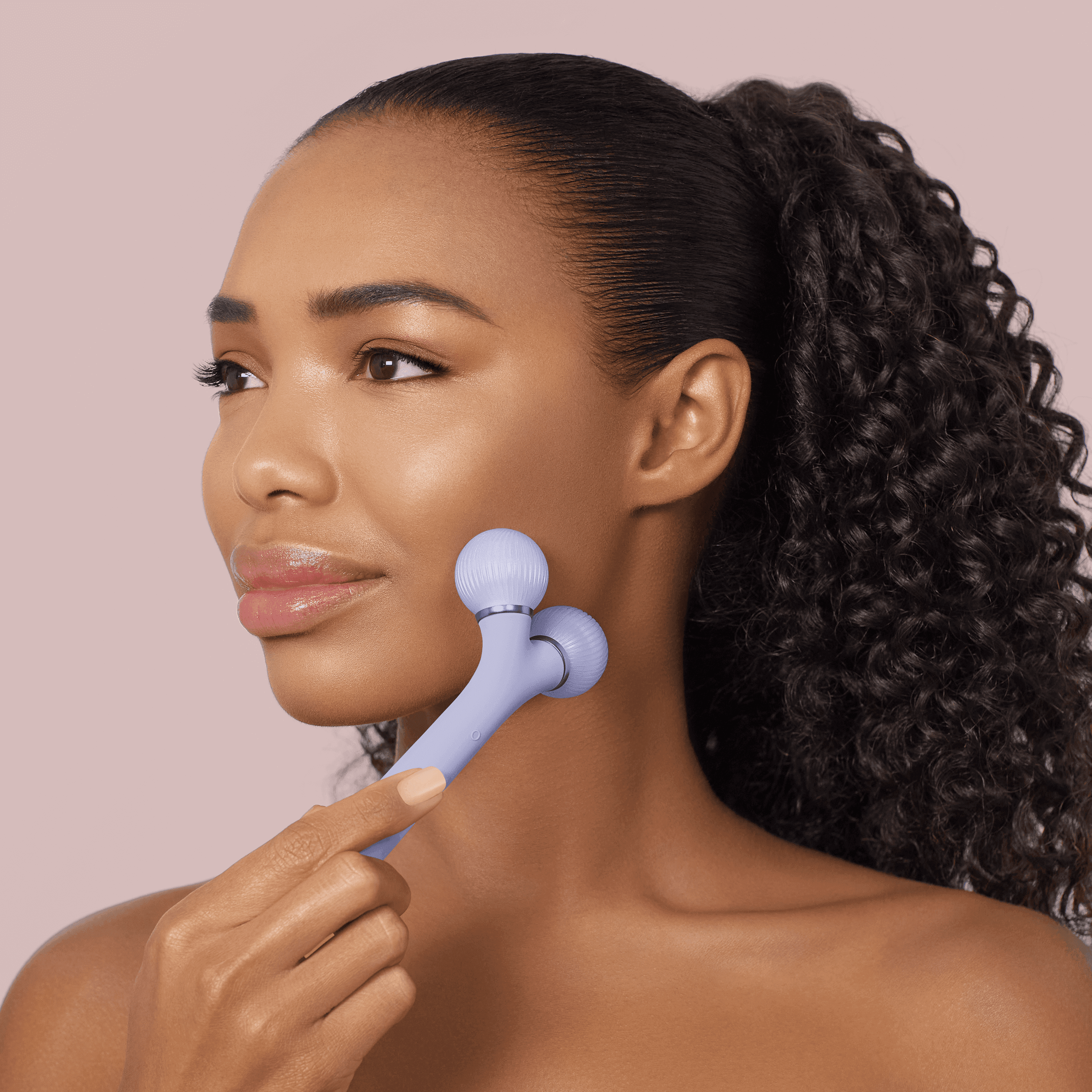 Geske Sonic Facial Roller 4 In 1 Purple