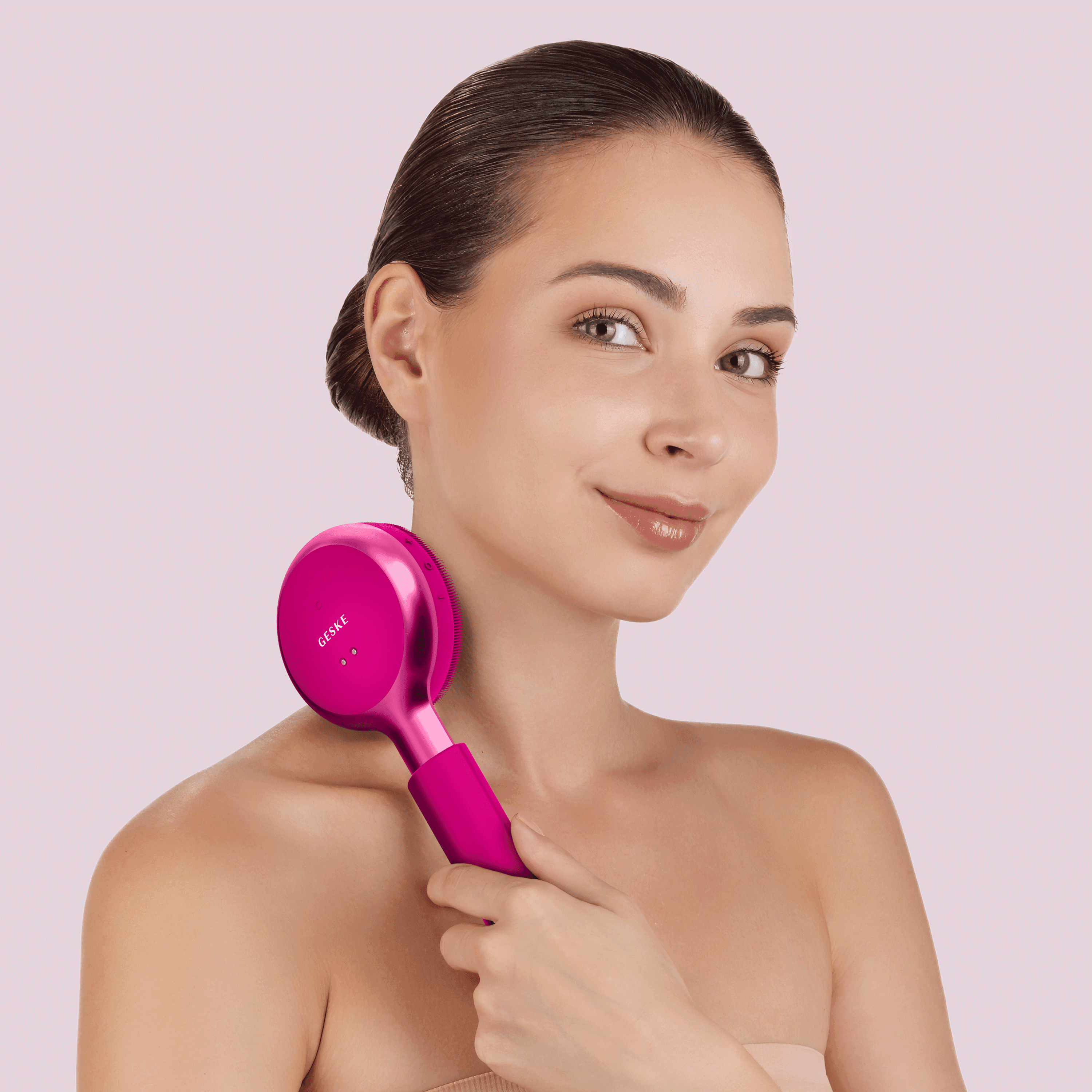 Geske Sonic Led Full-Body Brush - 9 In 1 Magenta