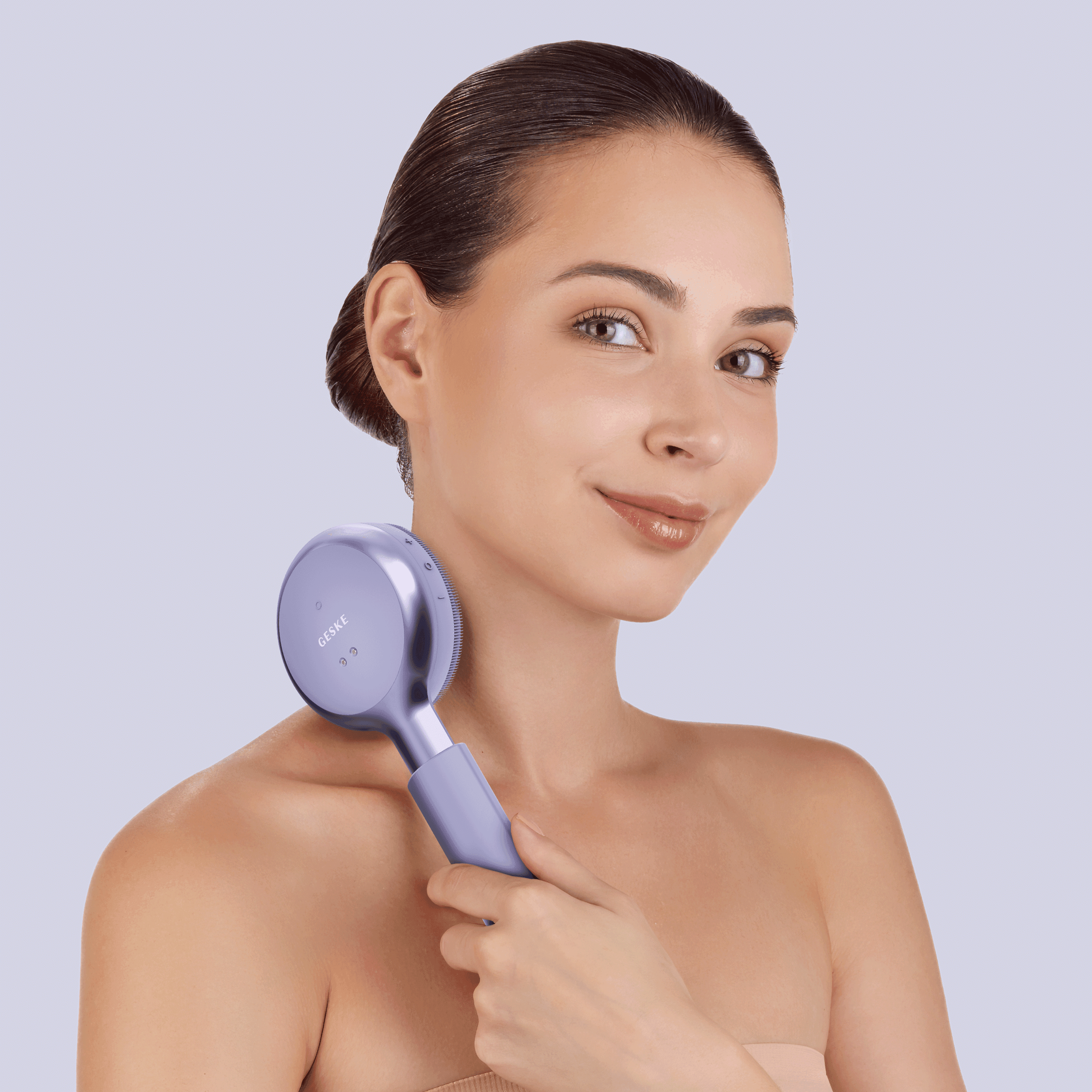 Geske Sonic Led Full-Body Brush - 9 In 1 Purple