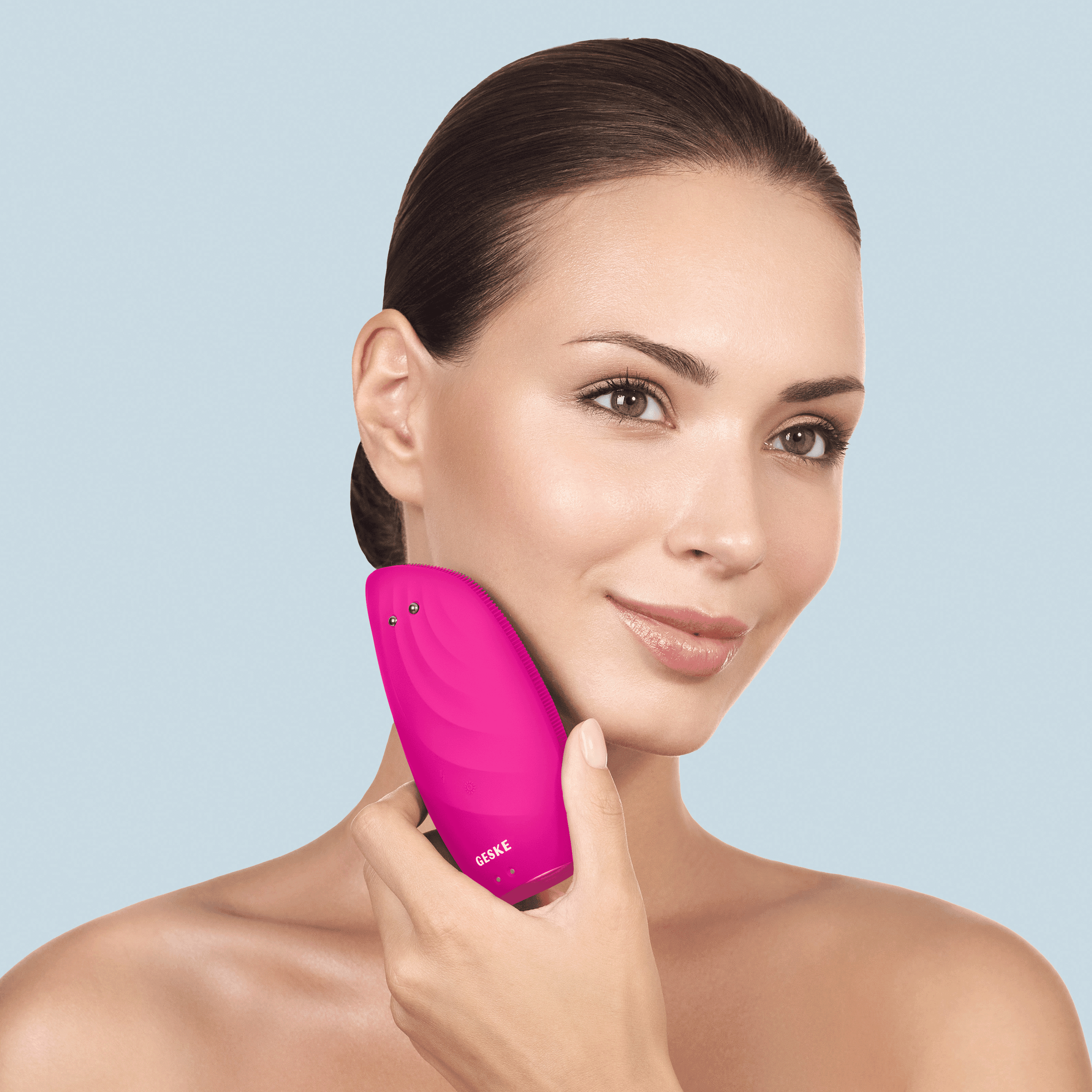 Geske Sonic Thermo Facial Brush & Face Lifter 8In1 Magenta