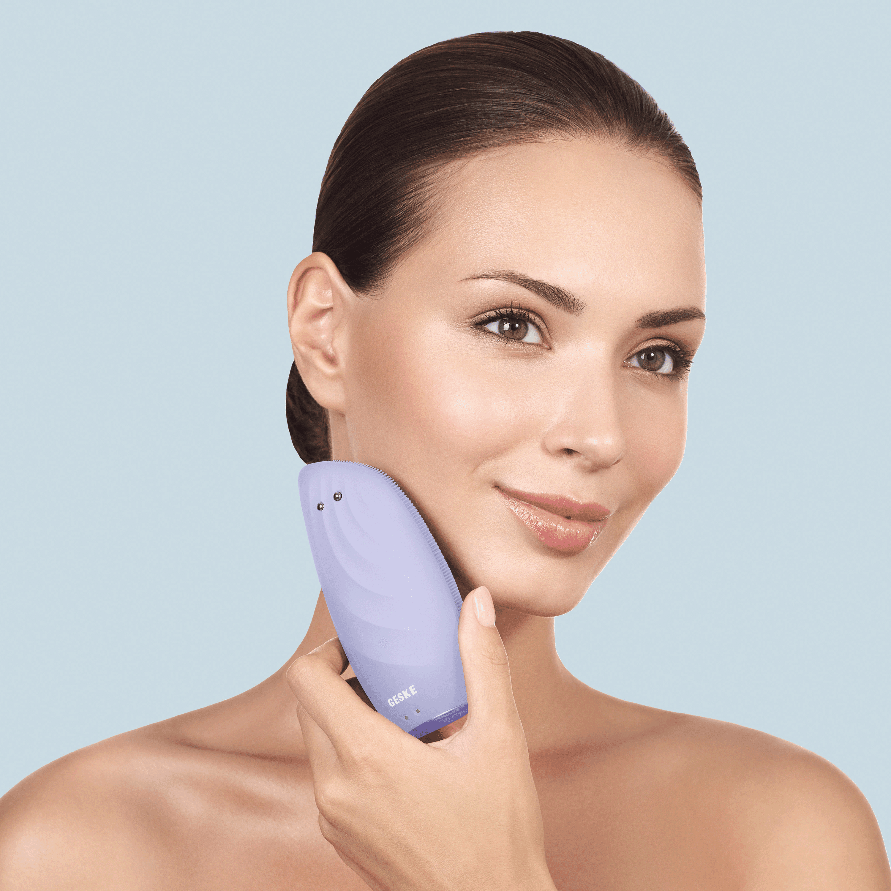 Geske Sonic Thermo Facial Brush & Face Lifter 8in1 Purple
