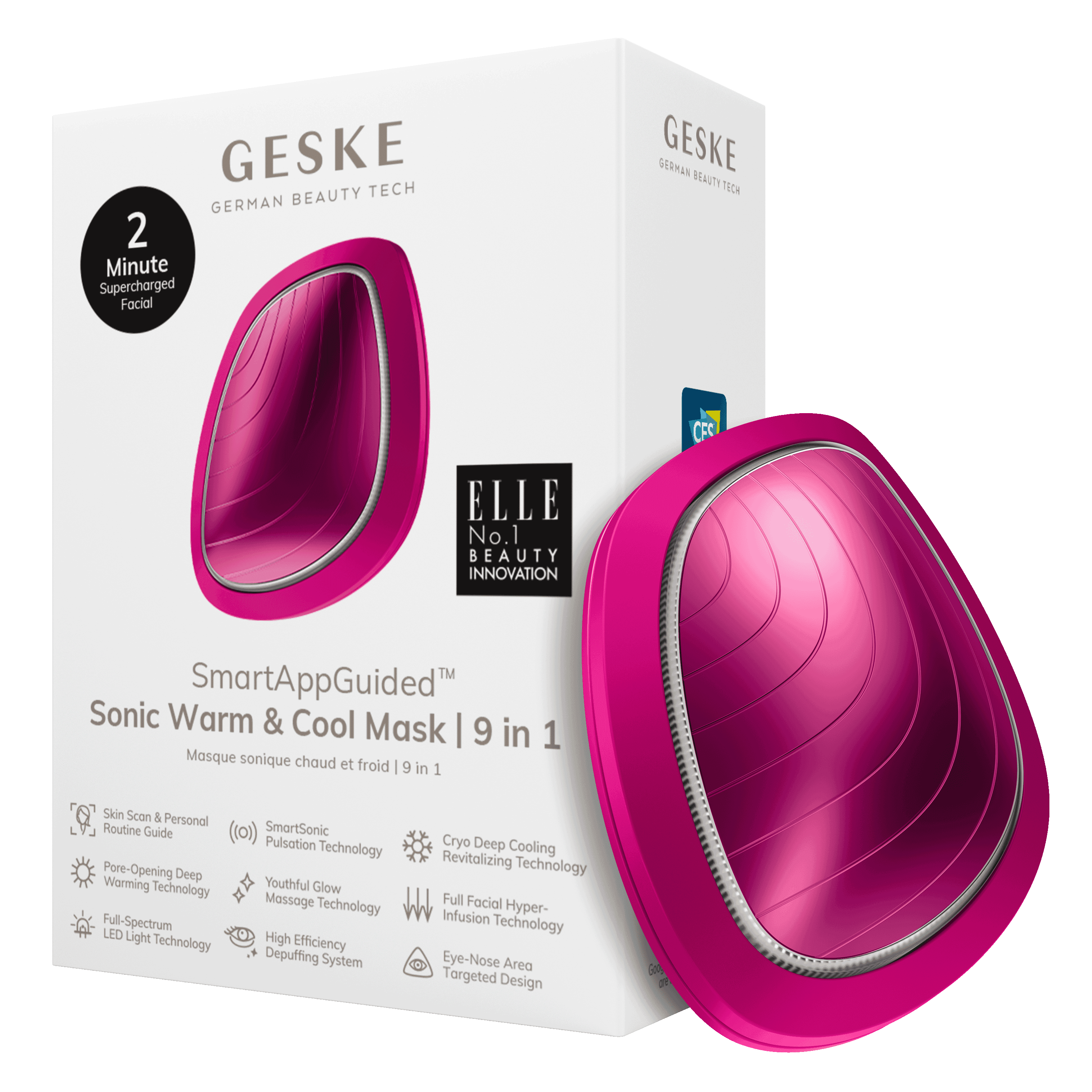 Geske Sonic Warm & Cool Mask 9in1 Magenta
