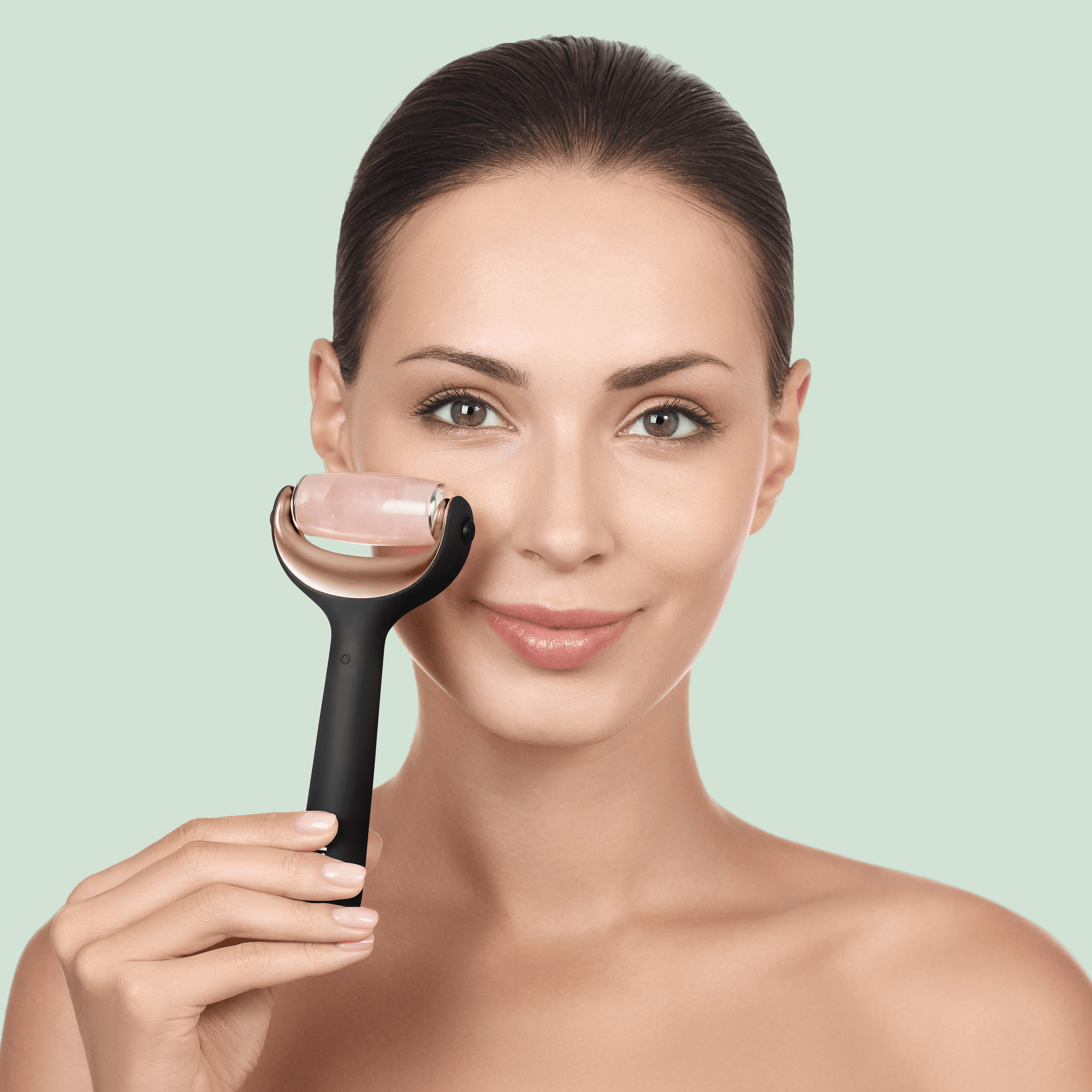 Geske App Guided Microneedle Face And Body Roler 9 In 1 Gray