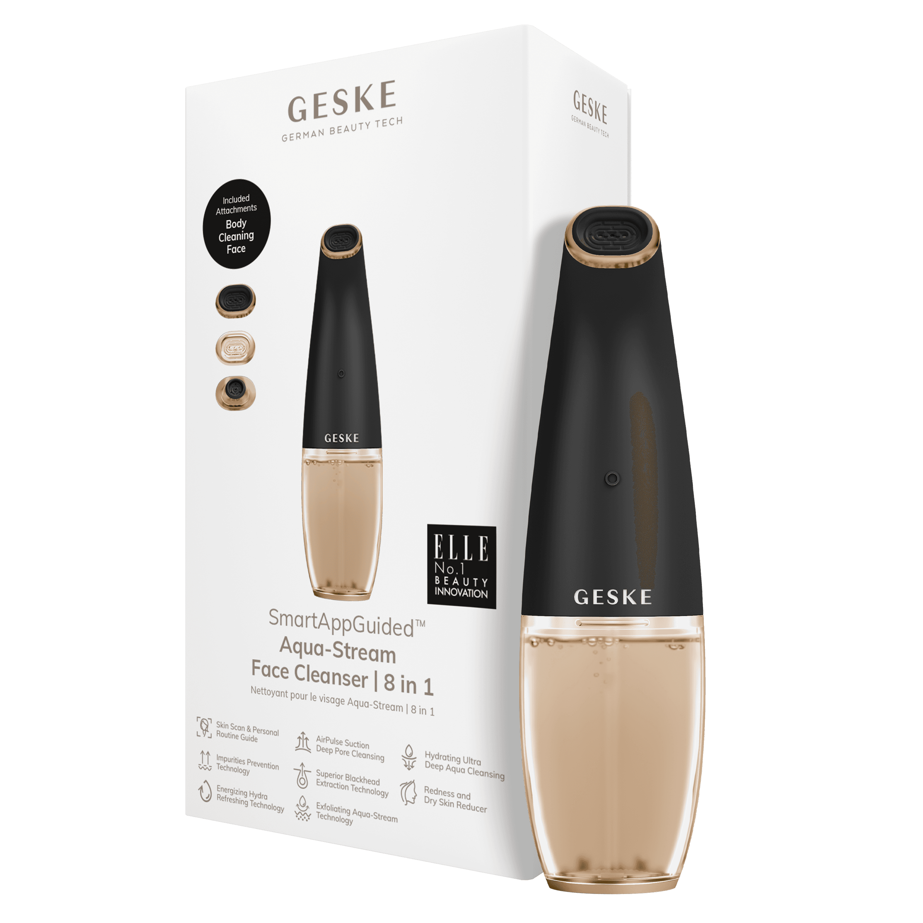 Geske Aqua-Stream Face Cleanser - 8 In 1 Gray