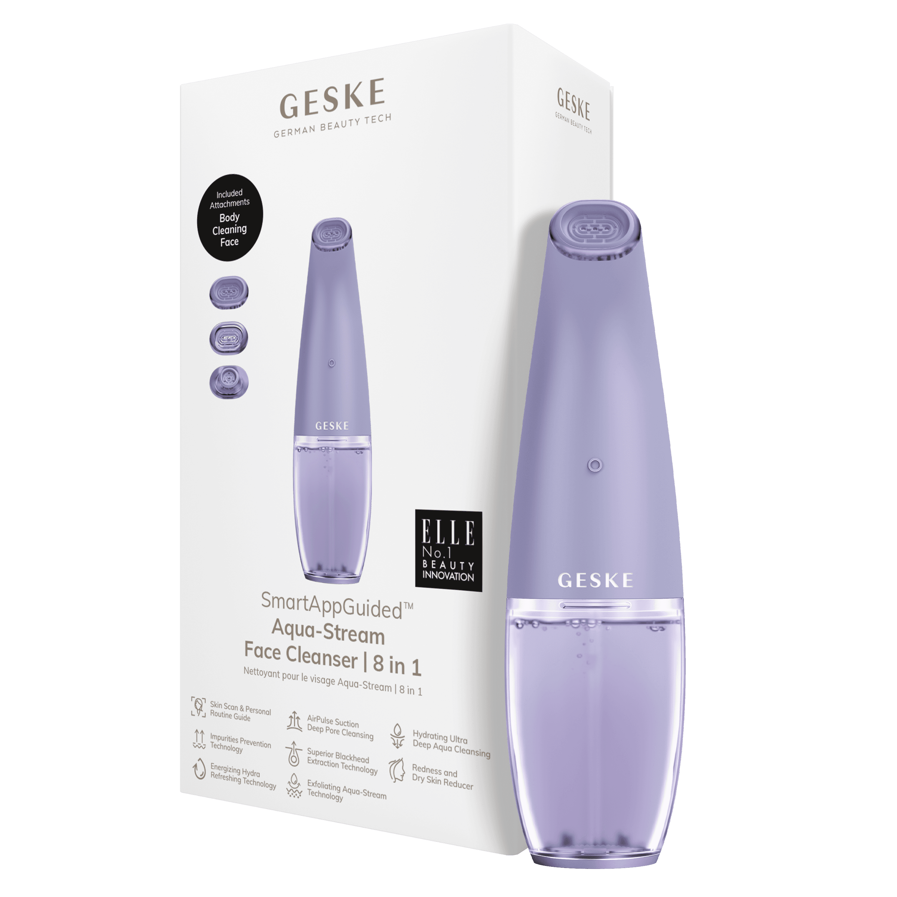 Geske Aqua-Stream Face Cleanser - 8 In 1 Purple