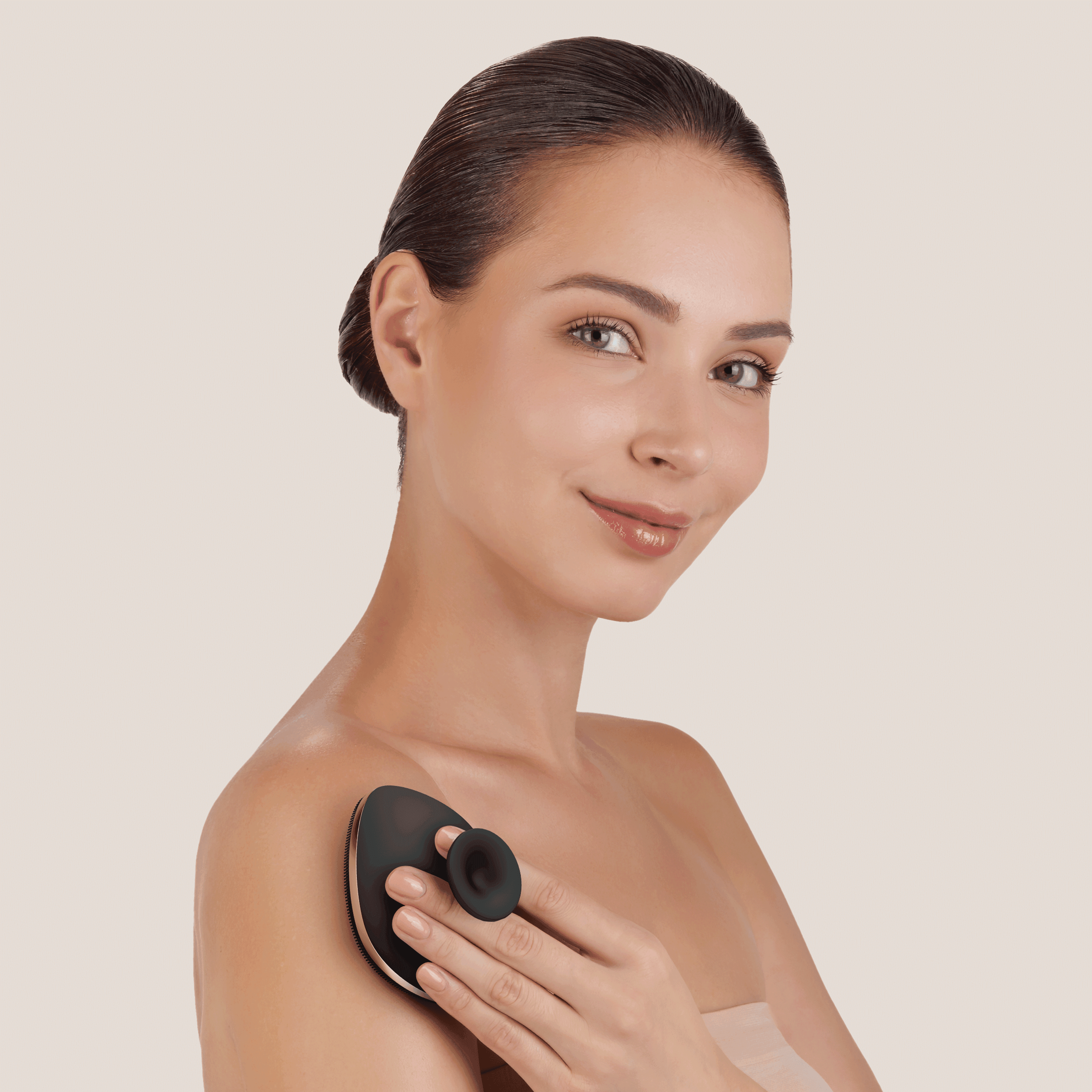 Geske Body Brush - 4 In 1 Gray