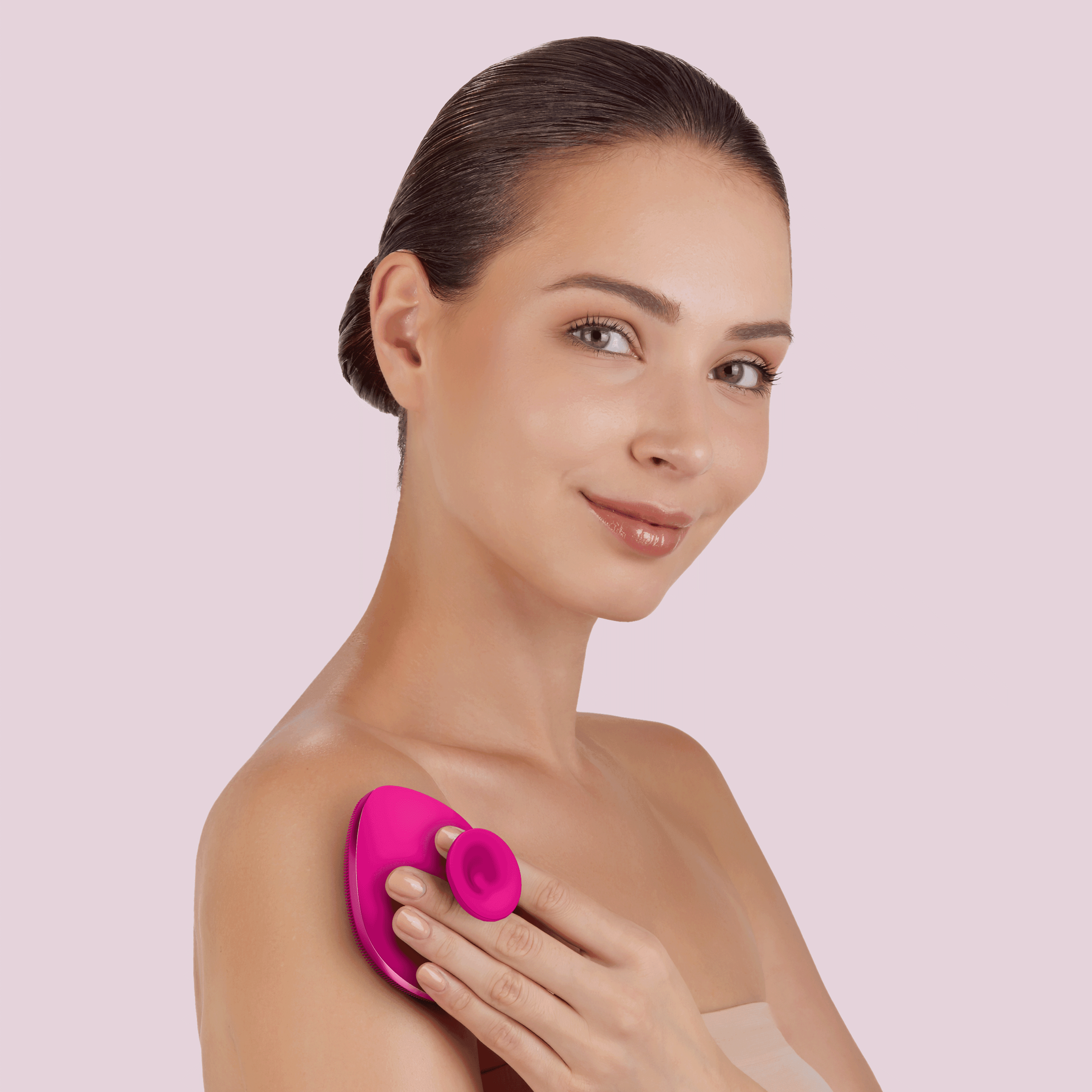 Geske Body Brush - 4 In 1 Magenta