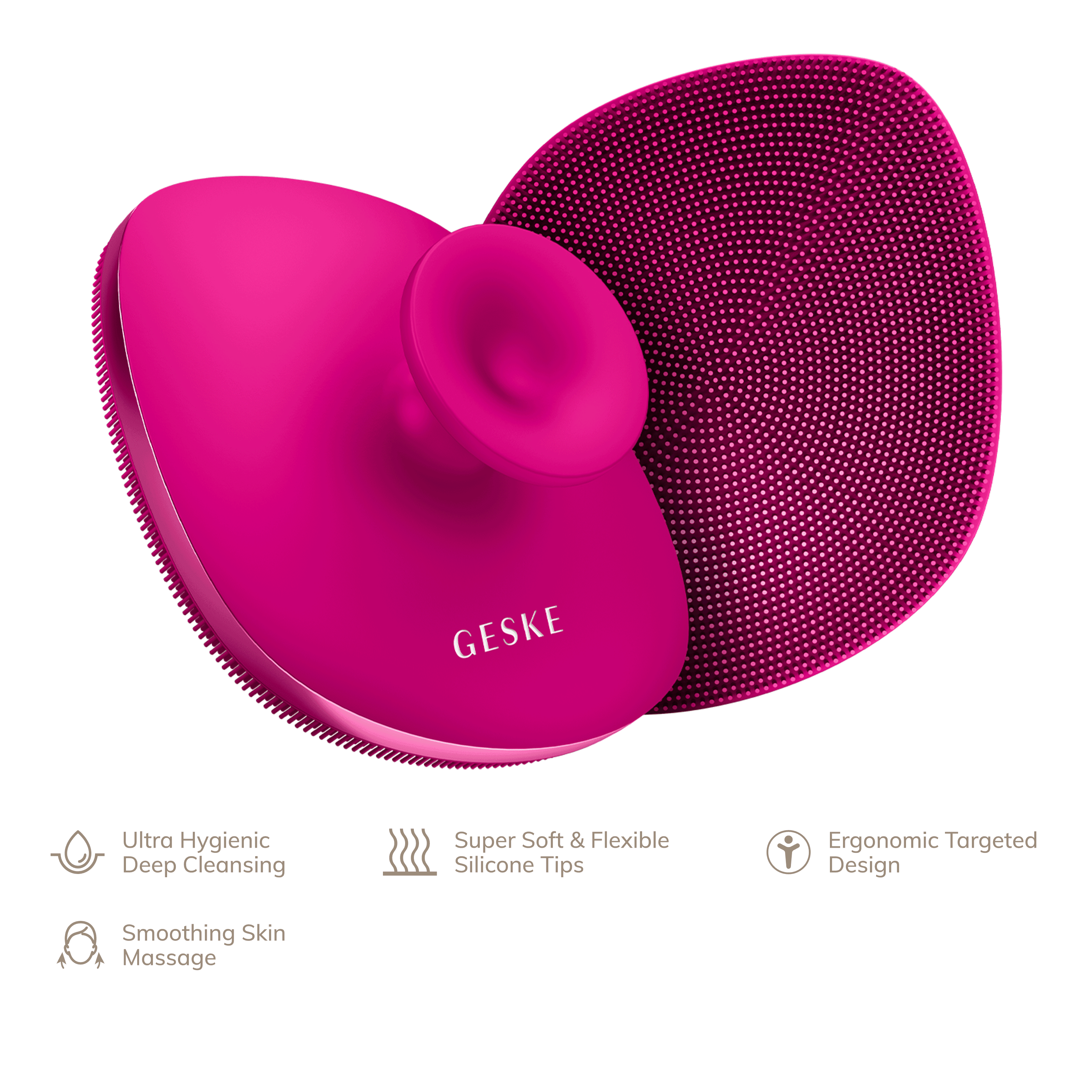 Geske Body Brush - 4 In 1 Magenta