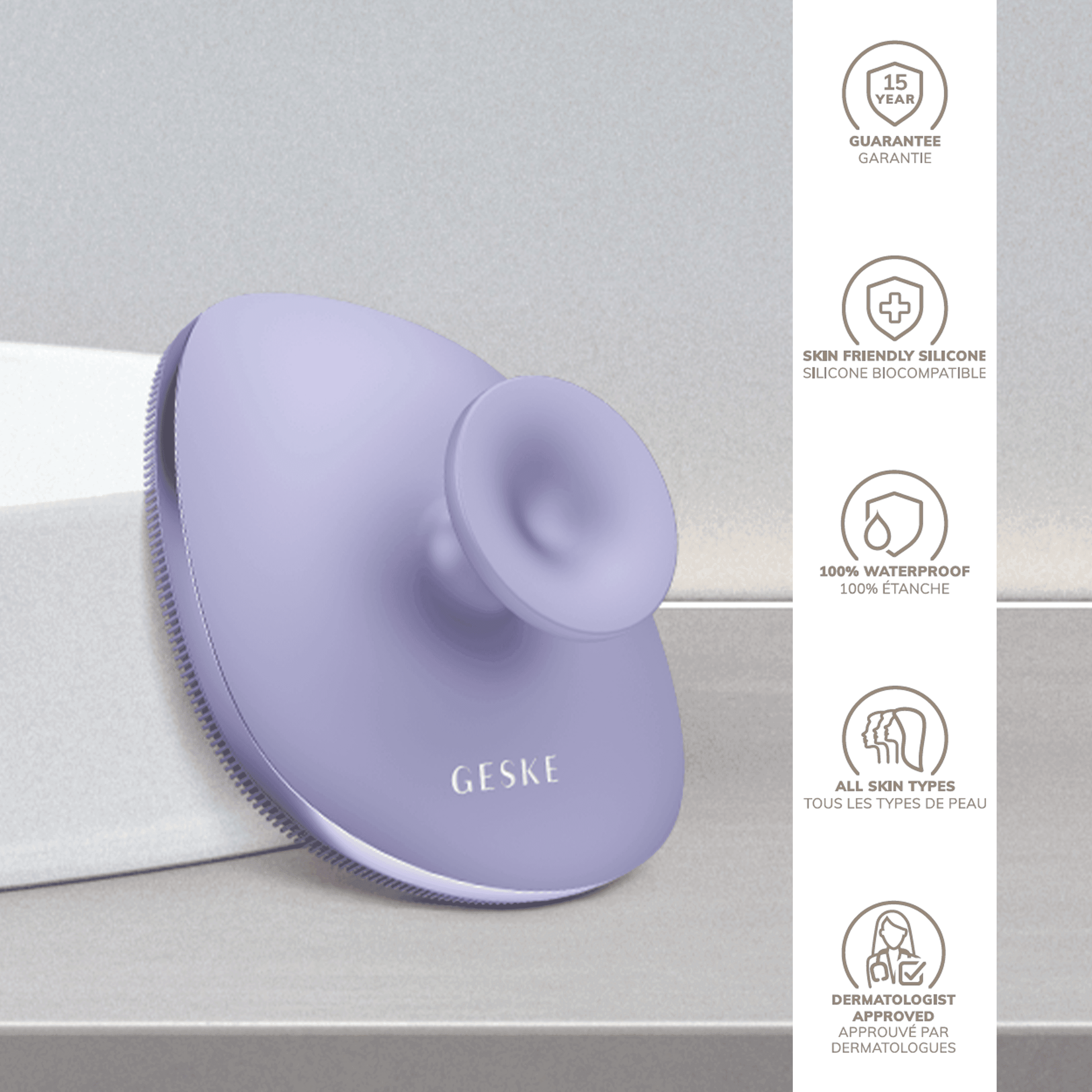 Geske Body Brush - 4 In 1 Purple