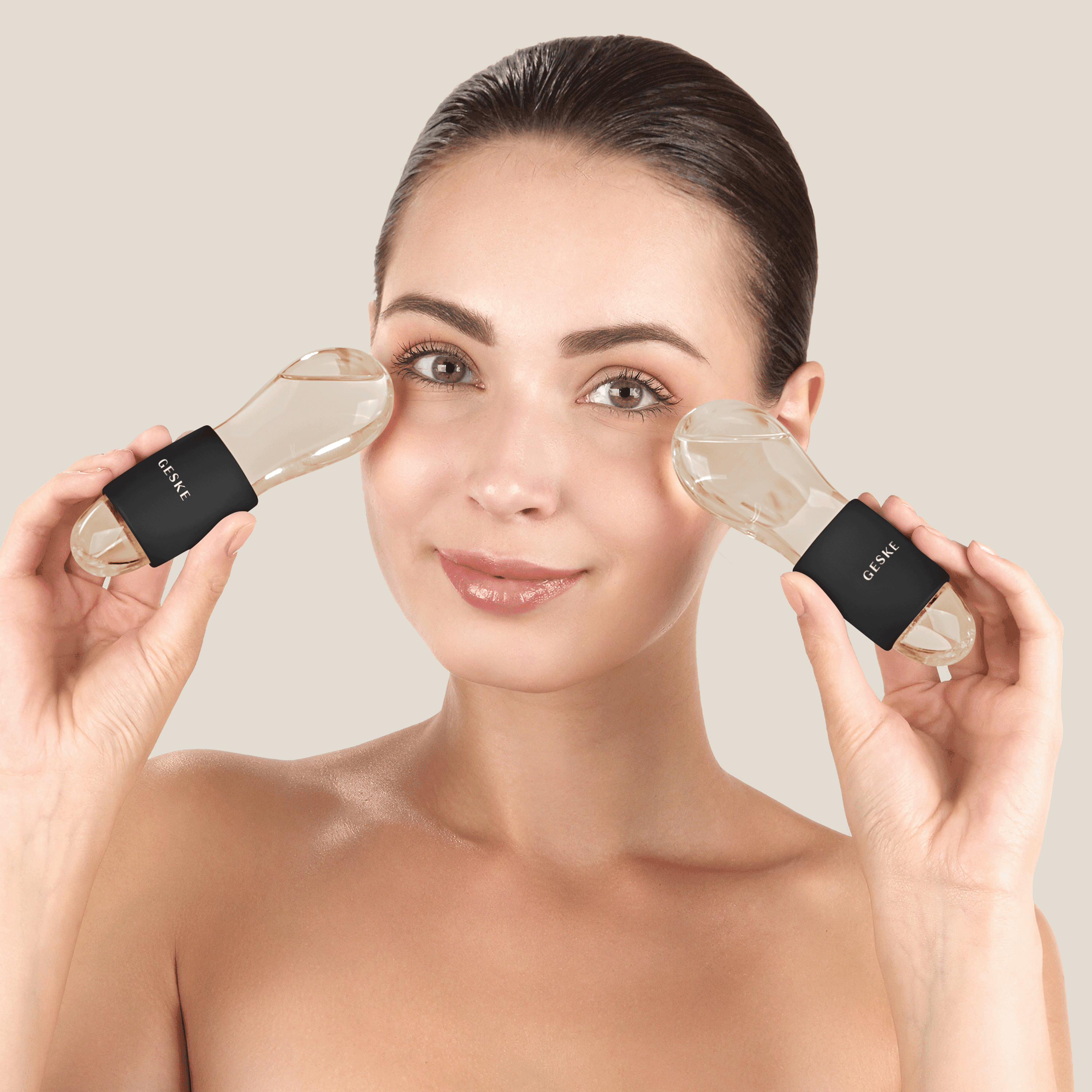 Geske Cool & Warm Duo Eye Massager - 7 In 1 Gray