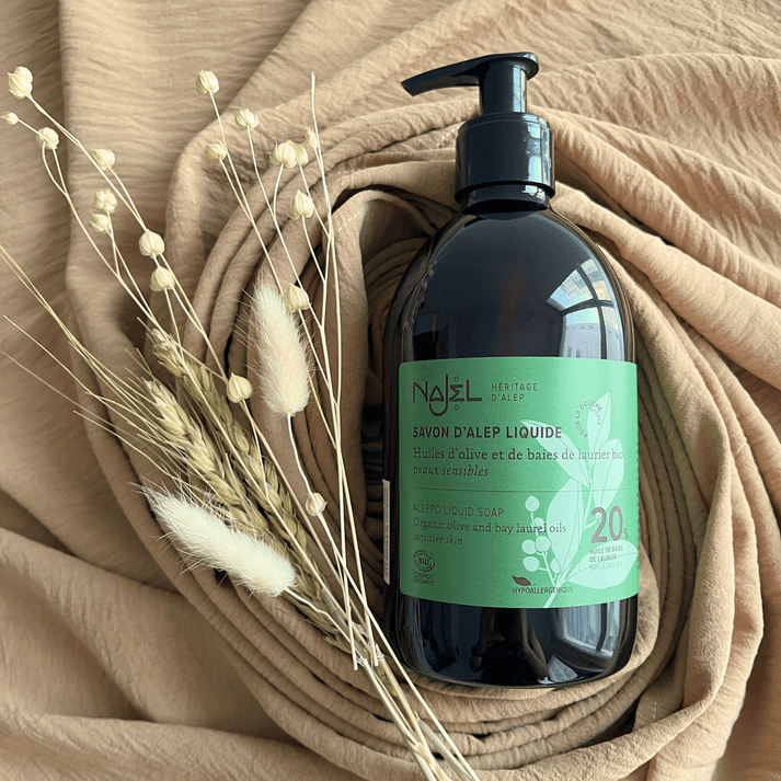 Najel Aleppo Liquid Soap Organic Olive & Blo 20% 500Ml