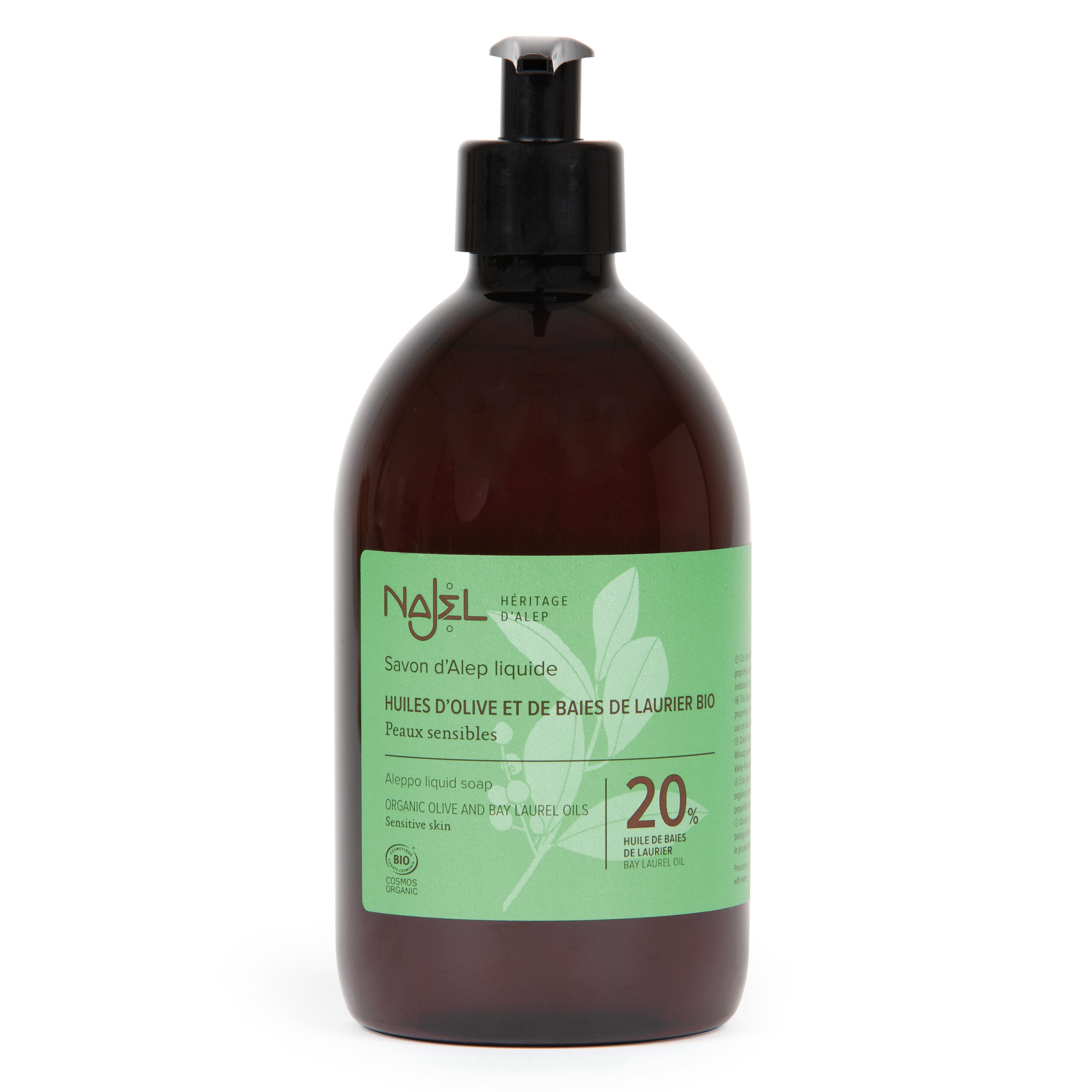 Najel Aleppo Liquid Soap Organic Olive & Blo 20% 500Ml