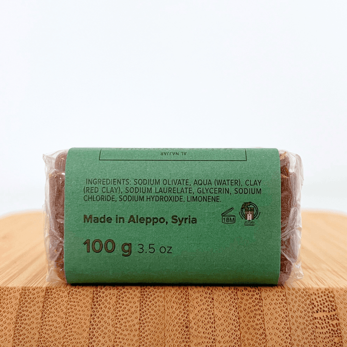 Najel Aleppo Soap Red Clay 100g