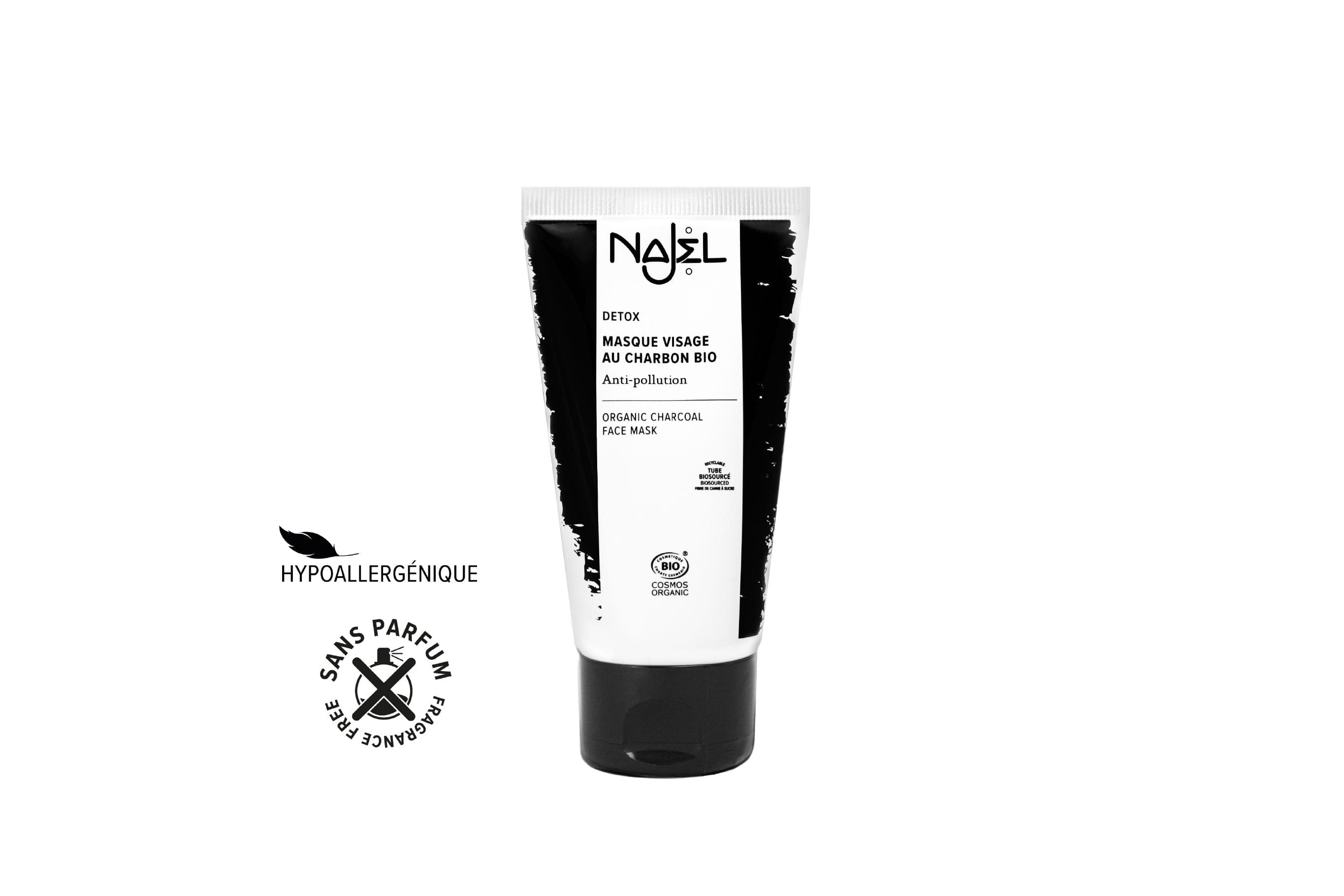 Najel Face Mask With Organic Charcoal 75Ml