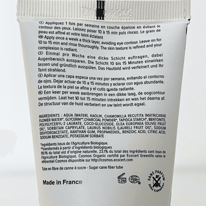 Najel Face Mask With Organic Charcoal 75Ml
