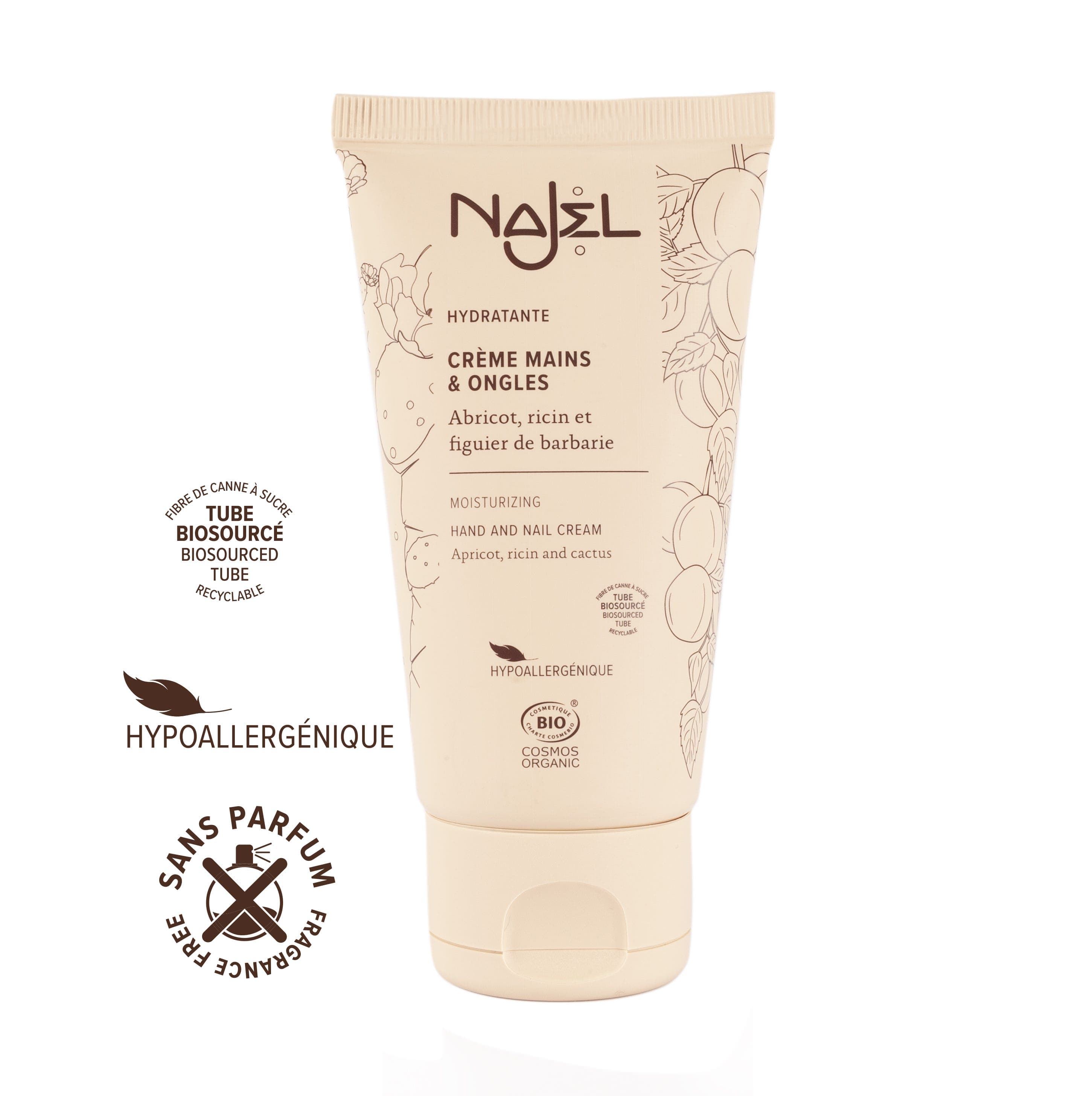 Najel Moisturizing Hand Cream Apricot & Cactus Oil 75Ml