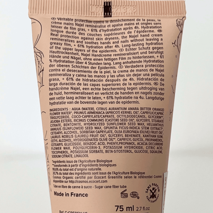 Najel Moisturizing Hand Cream Apricot & Cactus Oil 75ml