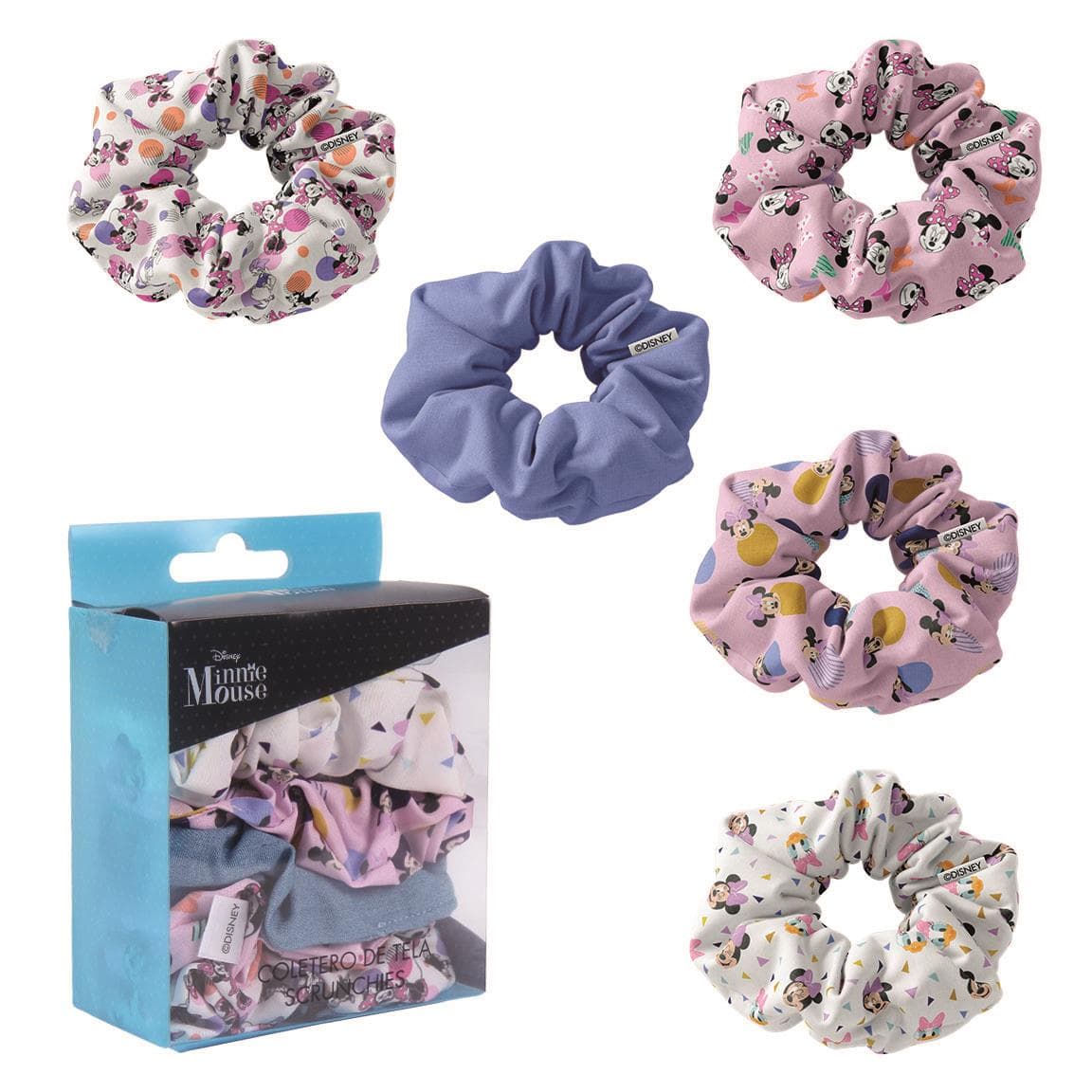 Disney Minnie Mouse Hair Scrunchies Multicolor - 5pcs