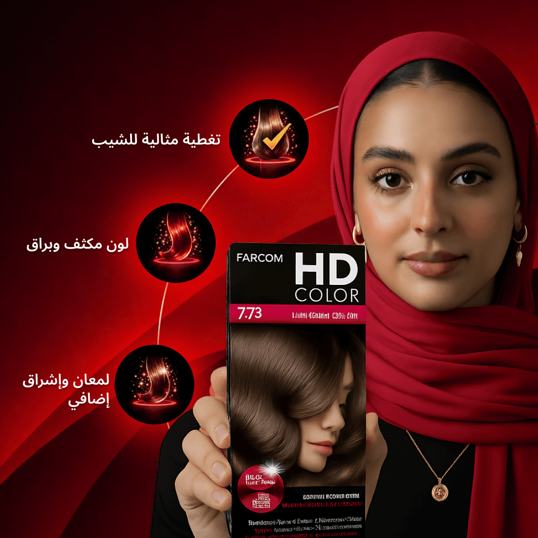Farcom HD Hair Color No 7.73 Light Golden Chocolate
