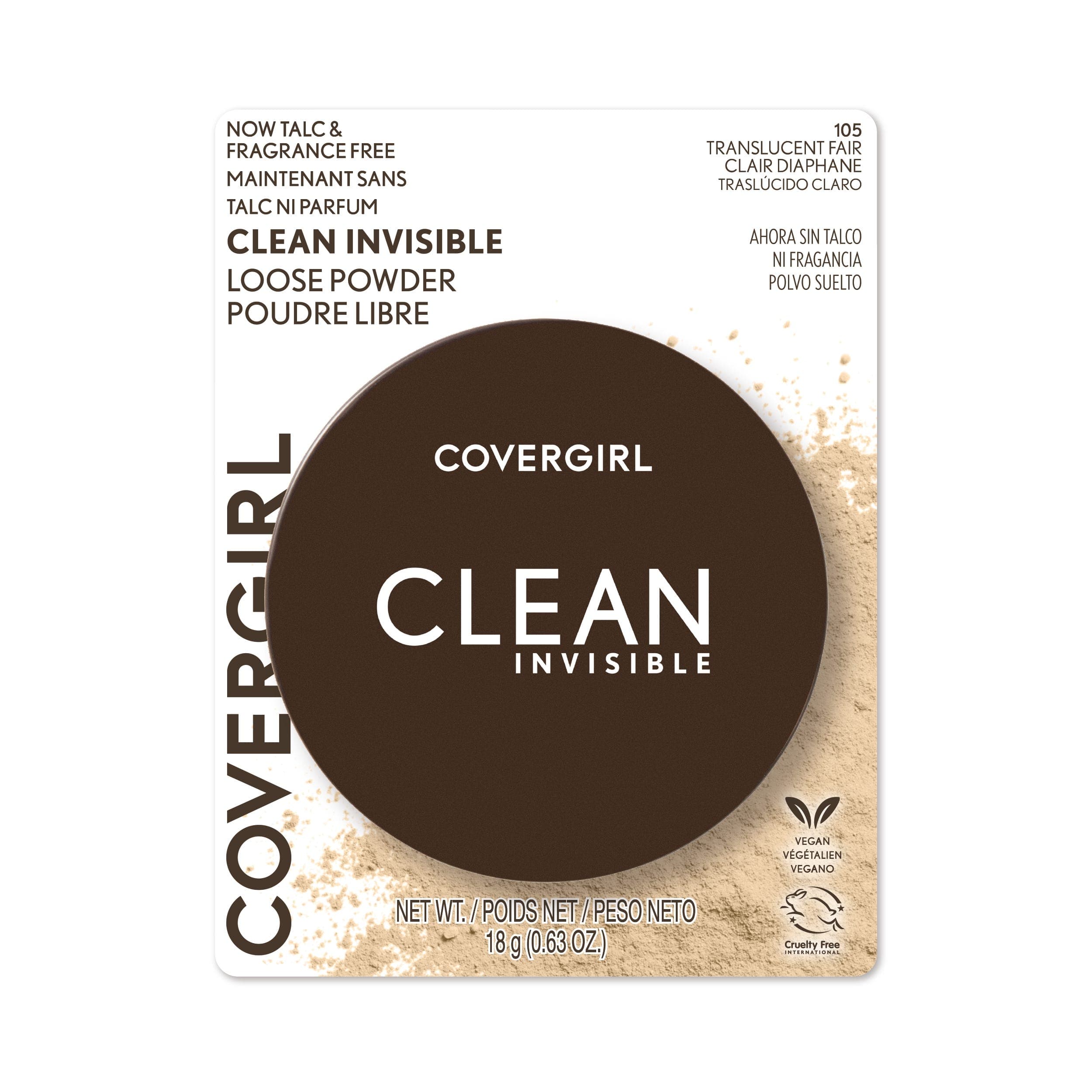 Cover Girl Clean Invisible Loose Powder - 105 Translucent Fair 18 gm