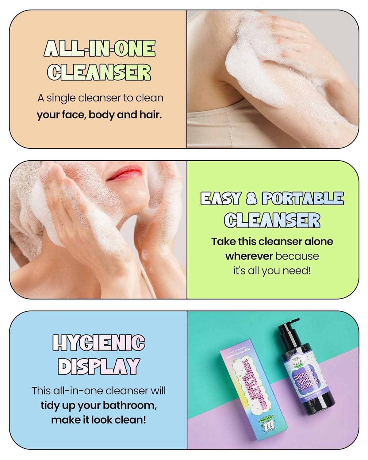 Chasin Rabbits Mindful Bubble Cleanse Cleanser 200ml
