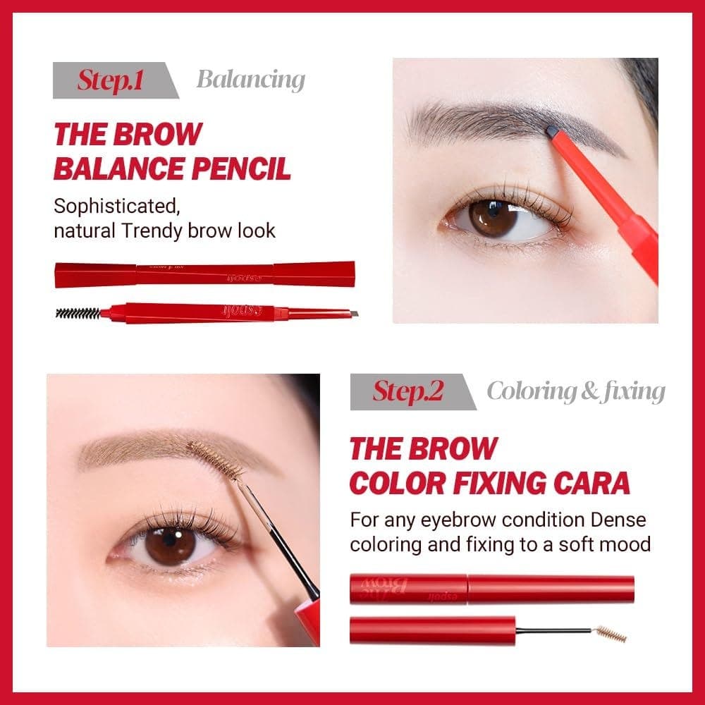 Espoir (Oy)The Brow Pencil Mini Cara Set #4 - Ash Brown