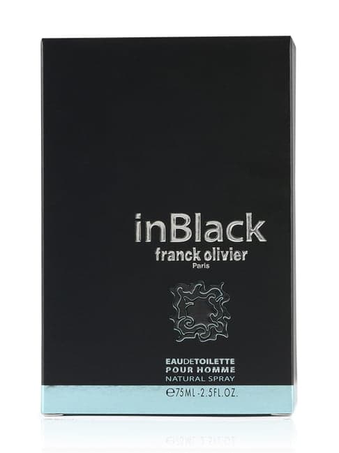 Franck Olivier In Black Pour Homme Eau de Toilette For Men - 75ml