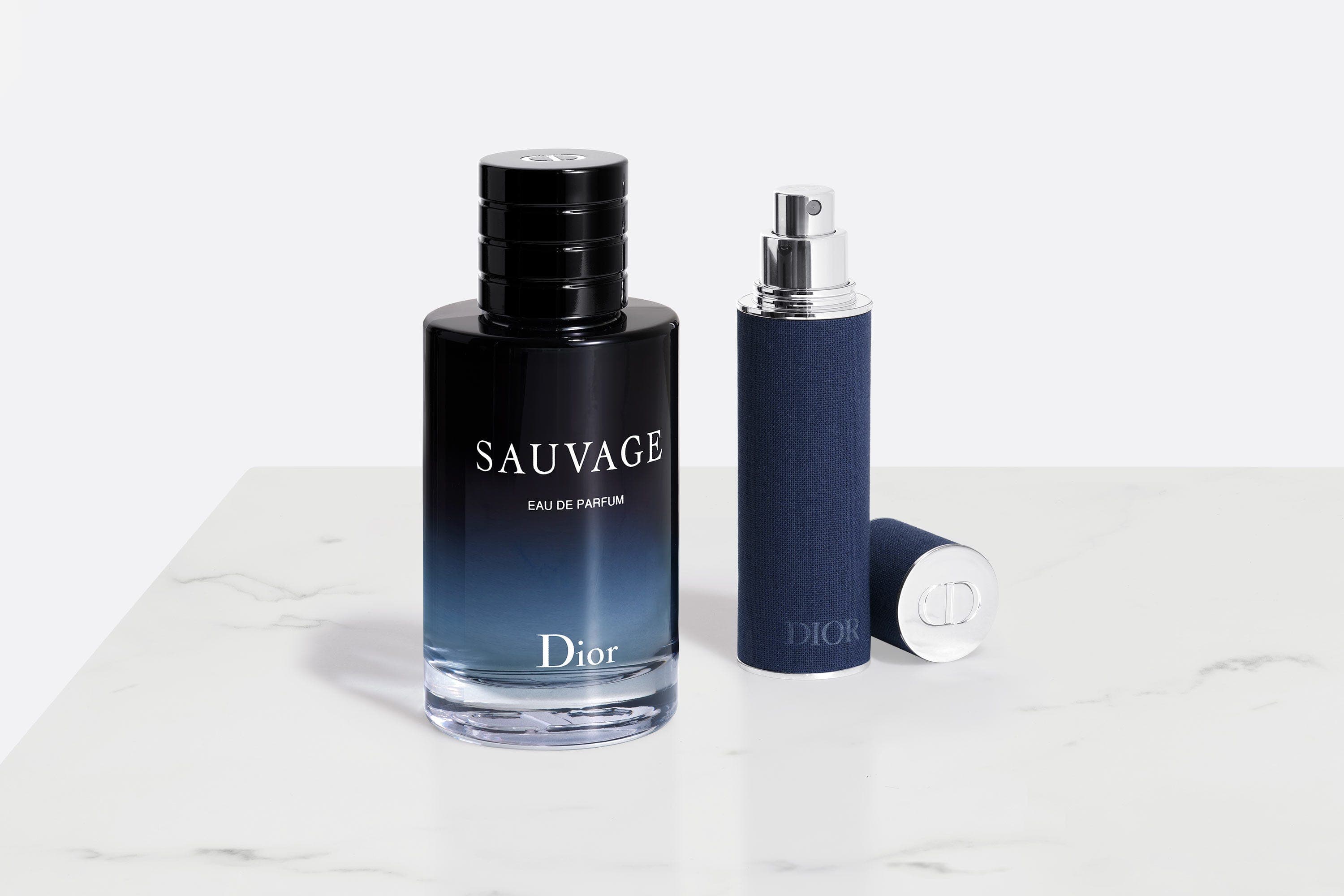 Christian Dior Sauvage Set Sauvage Eau de Parfum for Men - 100 ml | Refillable Travel Spray, 10 ml