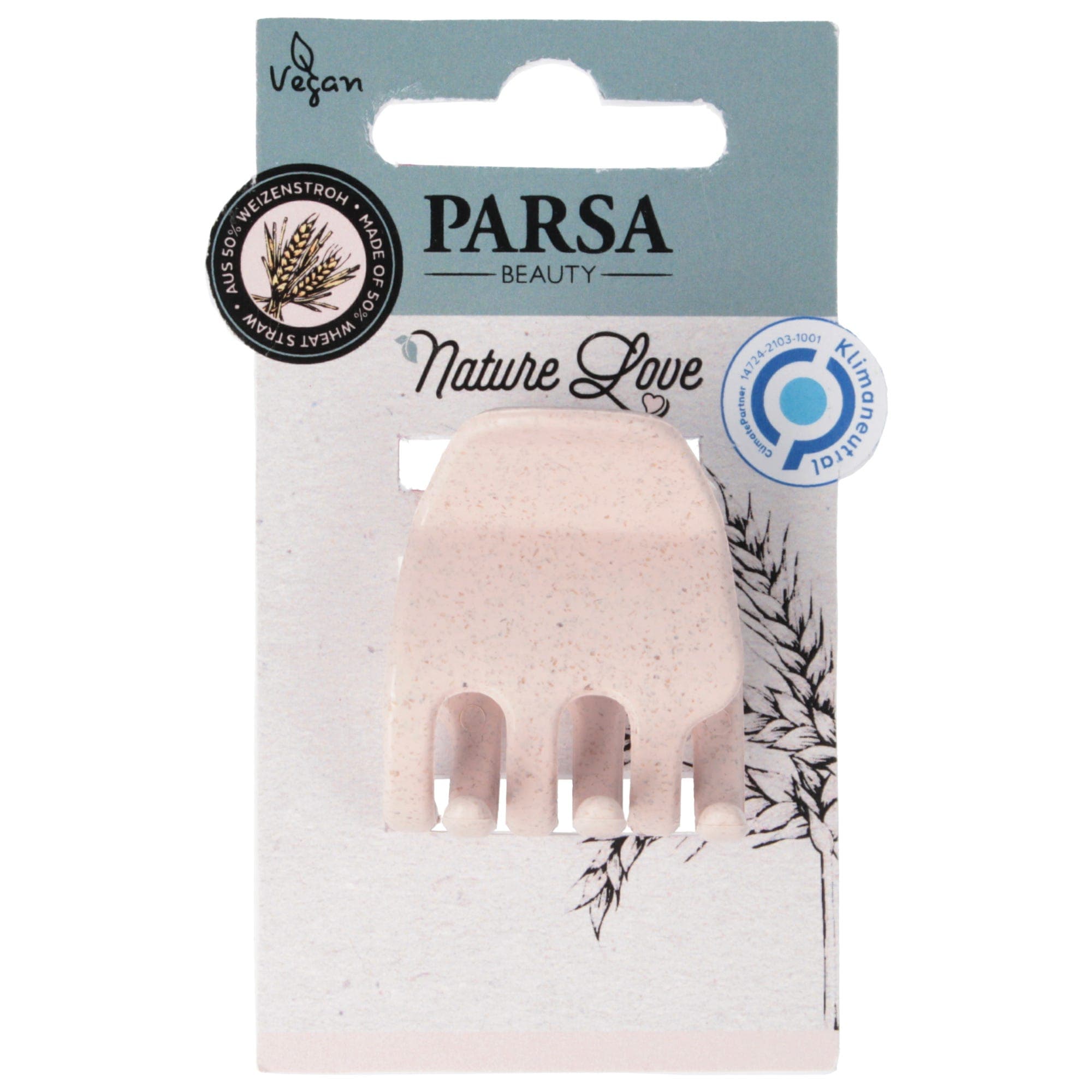 Parsa Hairclaw Medio Rose Wheat Strawclimate-Neutral 1 pc