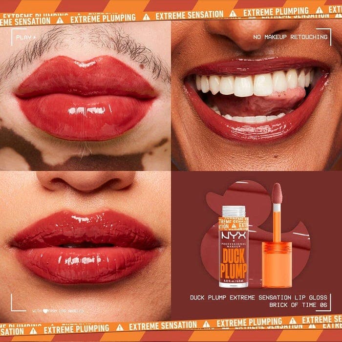 NYX Professional Makeup Duck Plump Lip Plumping Lacquer - Brick Of Time