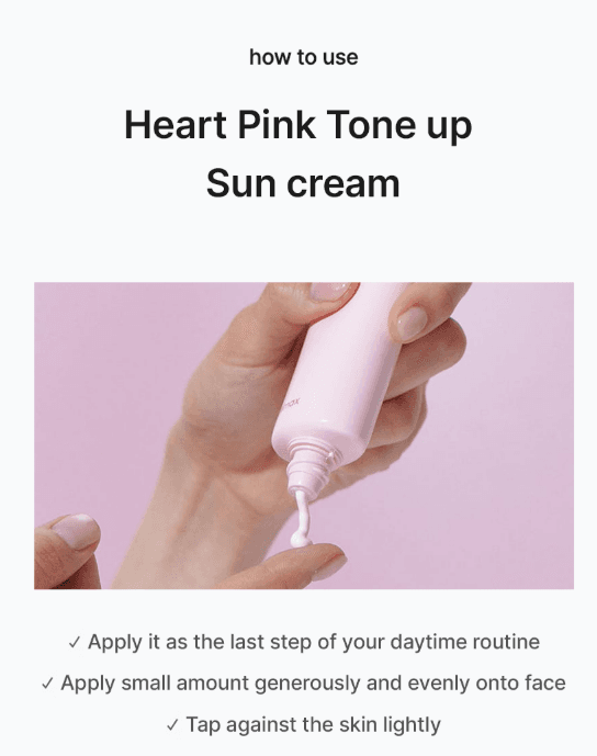 Celimax Heart Pink Tone Up Sun Cream 40ml