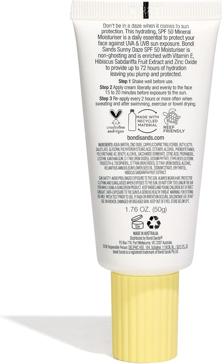 بوندي ساندز ساني دايز - SPF 50 مرطب الوجه 50 جرام