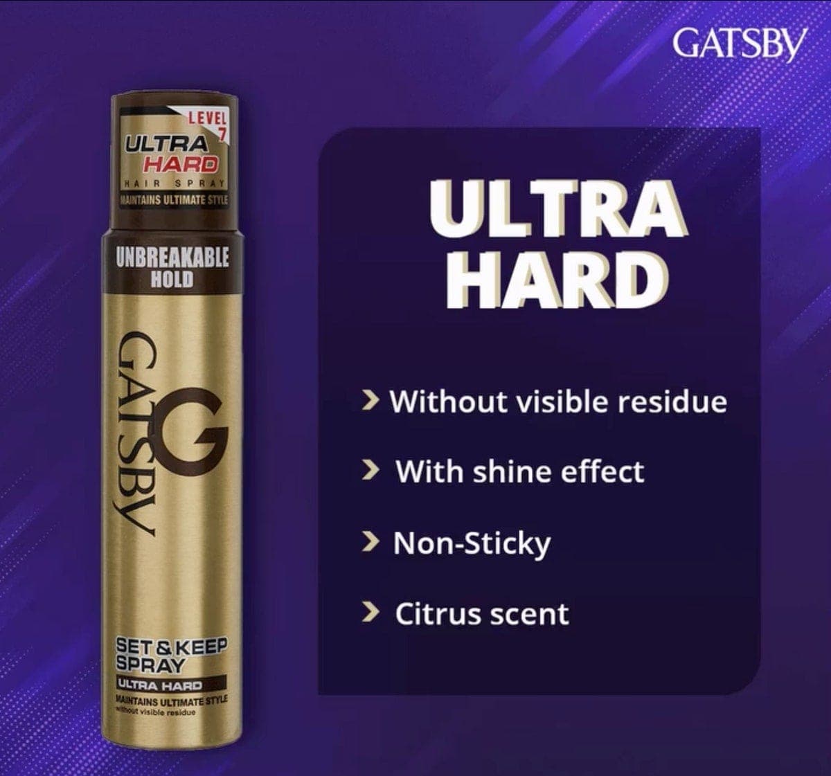 Gatsby Hair Spray Ultra Hard 66 ml