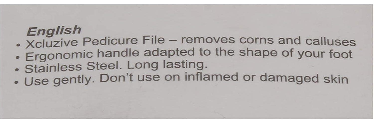 Xcluzive Pedicure File W/Metal Grater