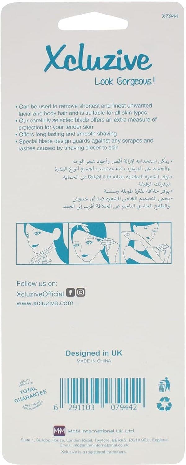 Xcluzive Facial & Body Hair Razor 3 Pcs