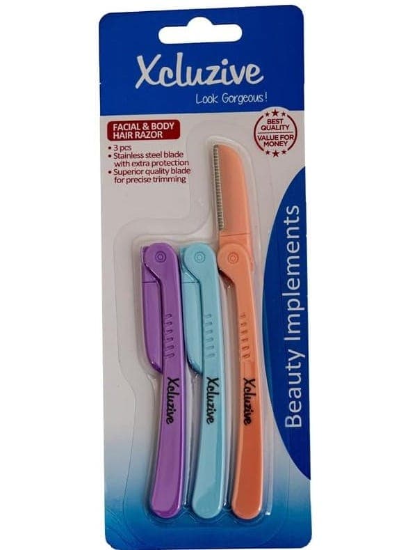 Xcluzive Facial & Body Hair Razor 3 Pcs
