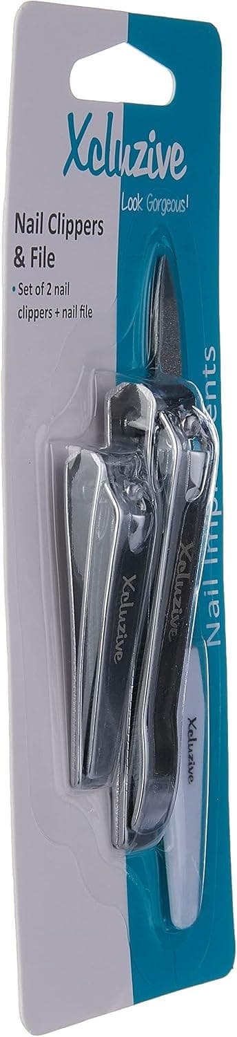 Xcluzive Set Of 2 Nail Clippers + Nail File