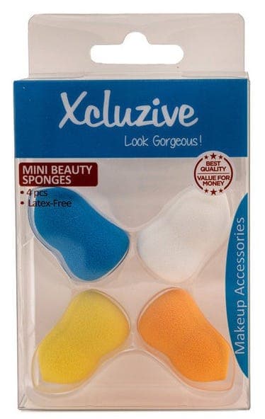 Xcluzive Latex-Fee Mini Beauty Sponges 4s