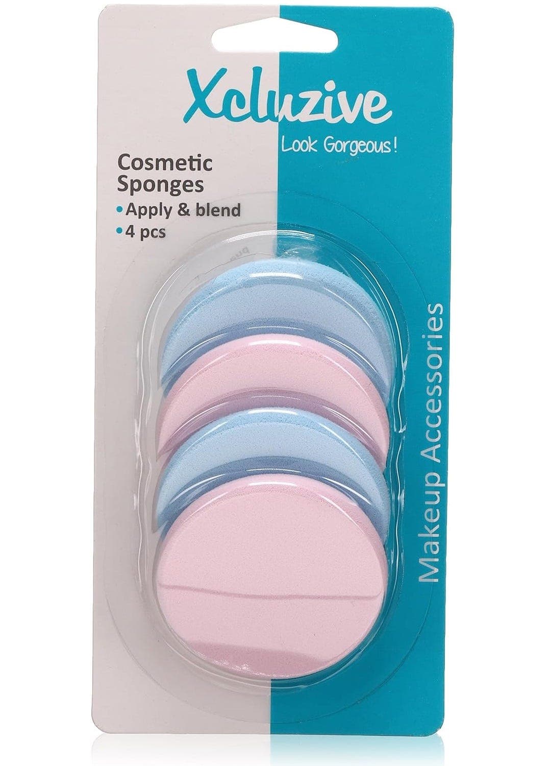 Xcluzive 4 Latex Cosmetic Sponges (Round)