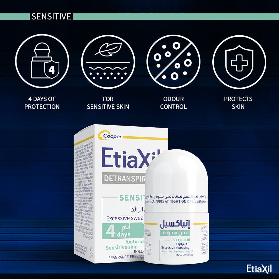 Etiaxil Detranspirant Armpits Sensitive Skin Roll On 15 ml