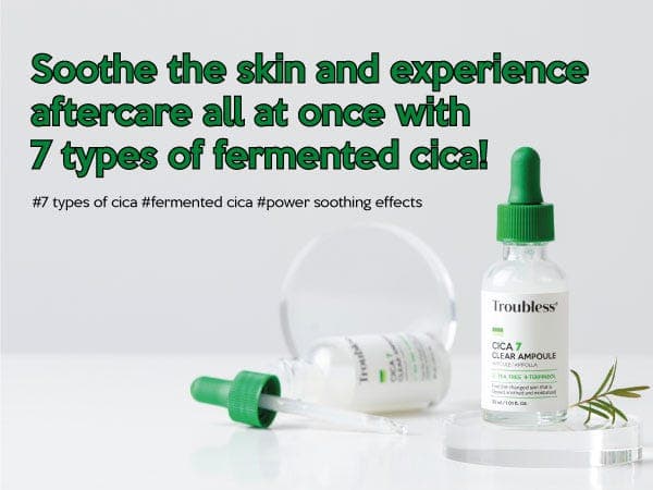 Troubless Cica7 Clear Ampoule 30ml