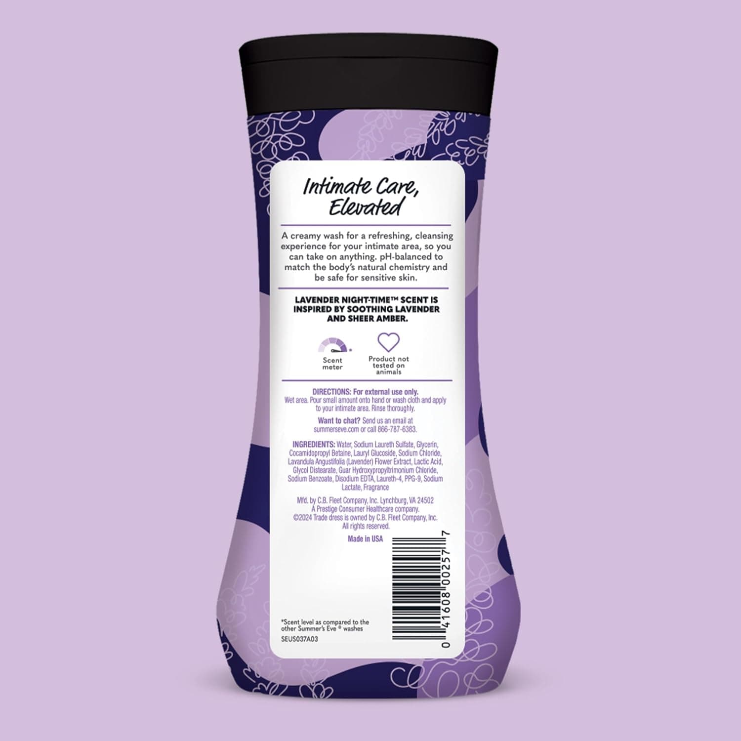 Summer'S Eve Lavender Nighttime Intimate Wash - 12 fl oz