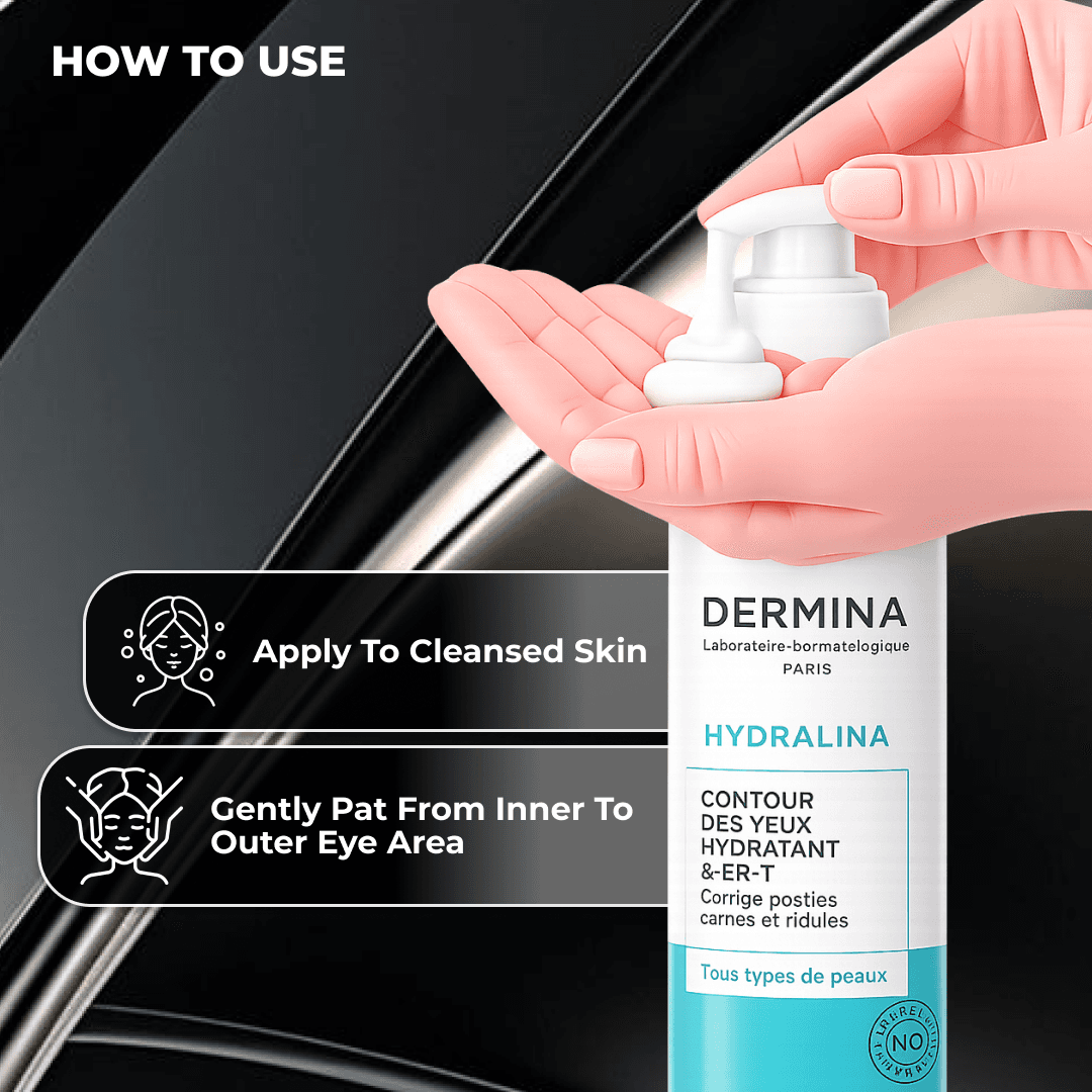 Dermina Hydralina 3 in 1 Moisturizing Eye Contour Cream - 20 ml