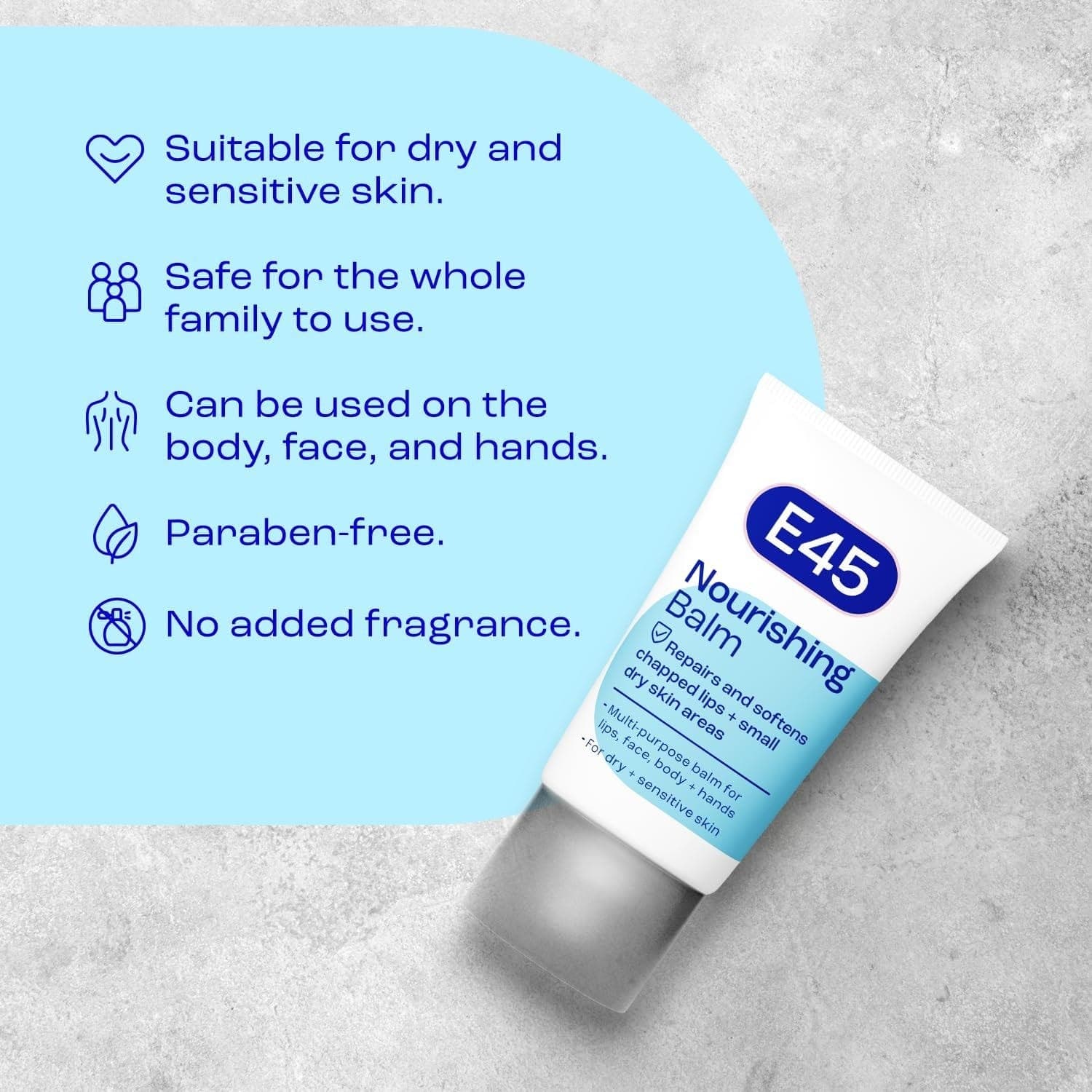 E45 Lips & Dry Skin Nourishing Multi-Purpose Balm - 30 ml