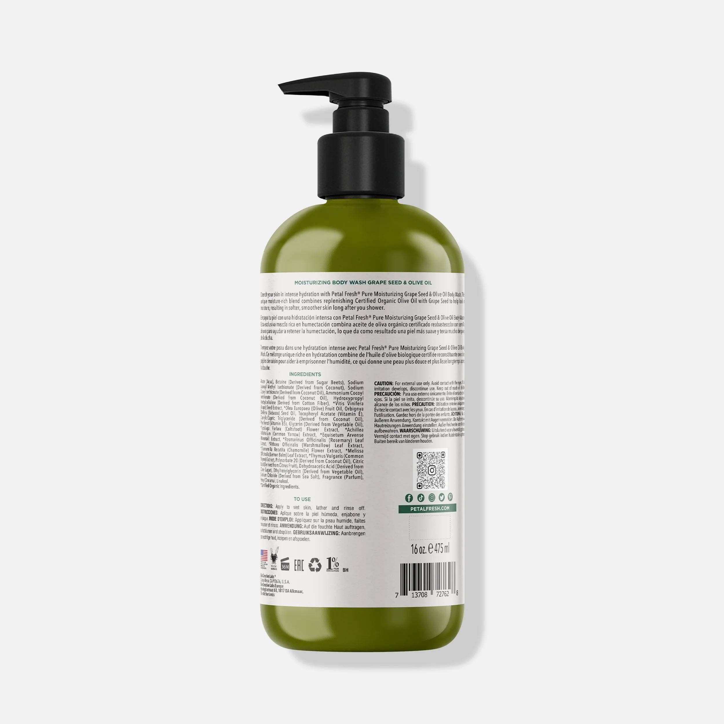 Petal Fresh Grape Seed & Olive Oil B & S Gel 16oz