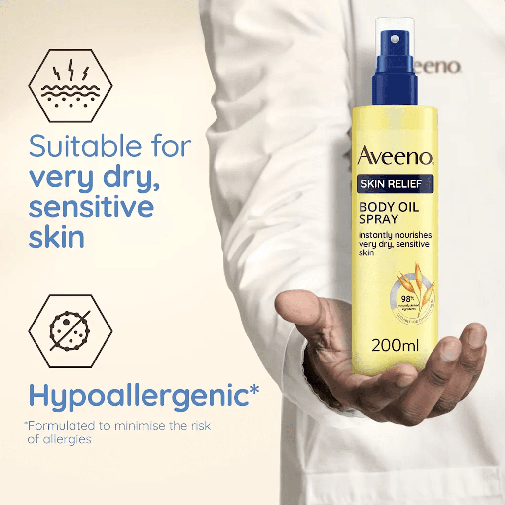 Aveeno Skin Relief Body Oil Spray 200Ml