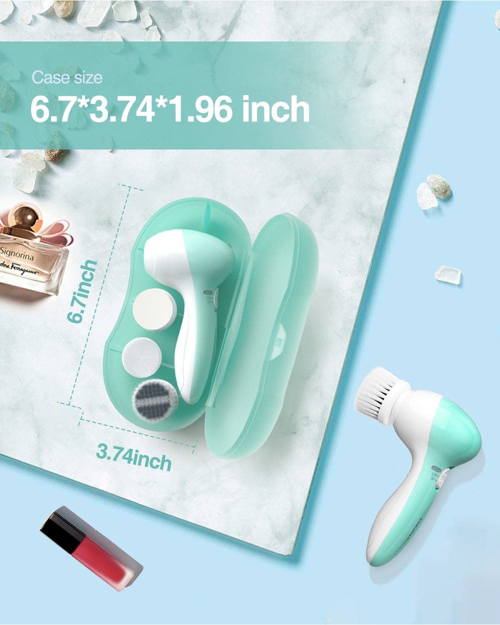 فرشاة تنظيف الوجه الكهربائية للنساء، TB-0525A، فرشاة تنظيف الوجه الكهربائية للنساء، TB-0525A